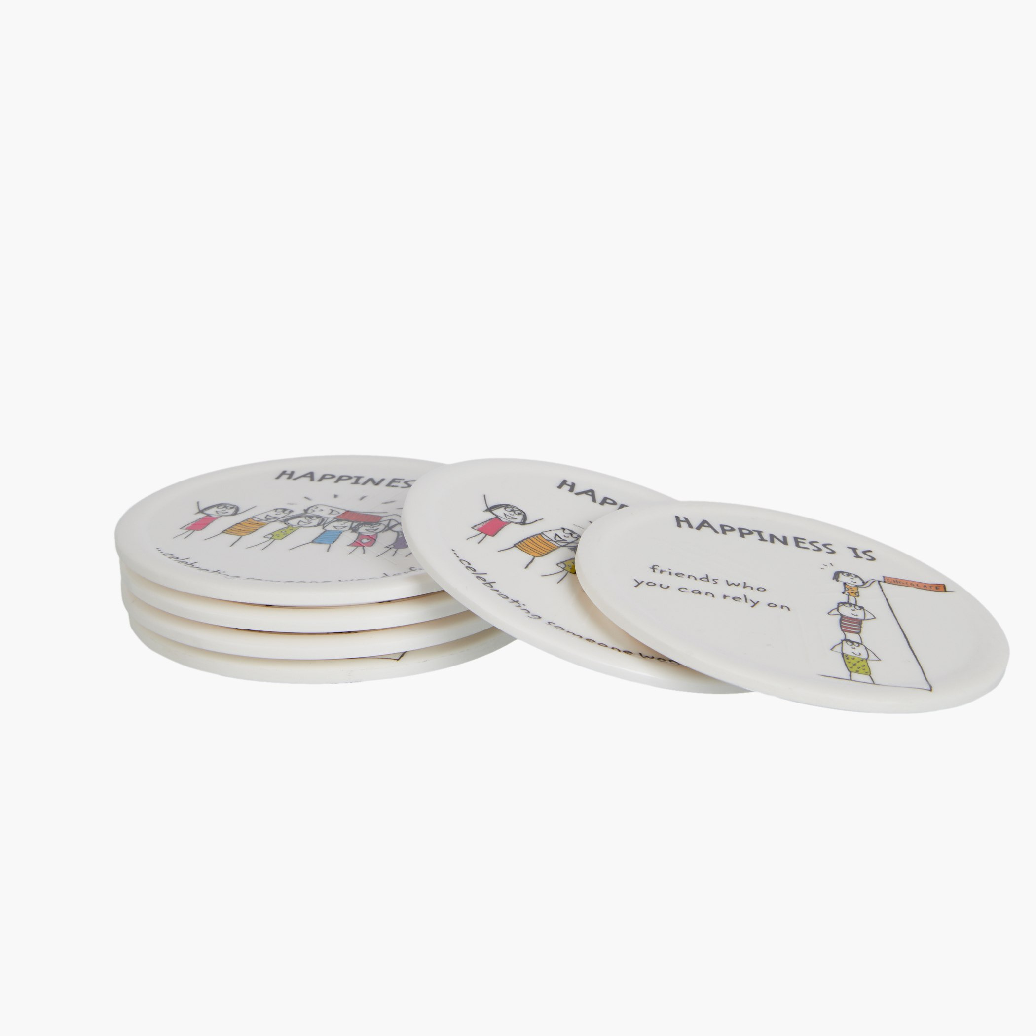 طقم واقيات أكواب مستديرة 6 قطع هابينيس-hbxdecorandfurnishings-tabletop-serveware-image-2