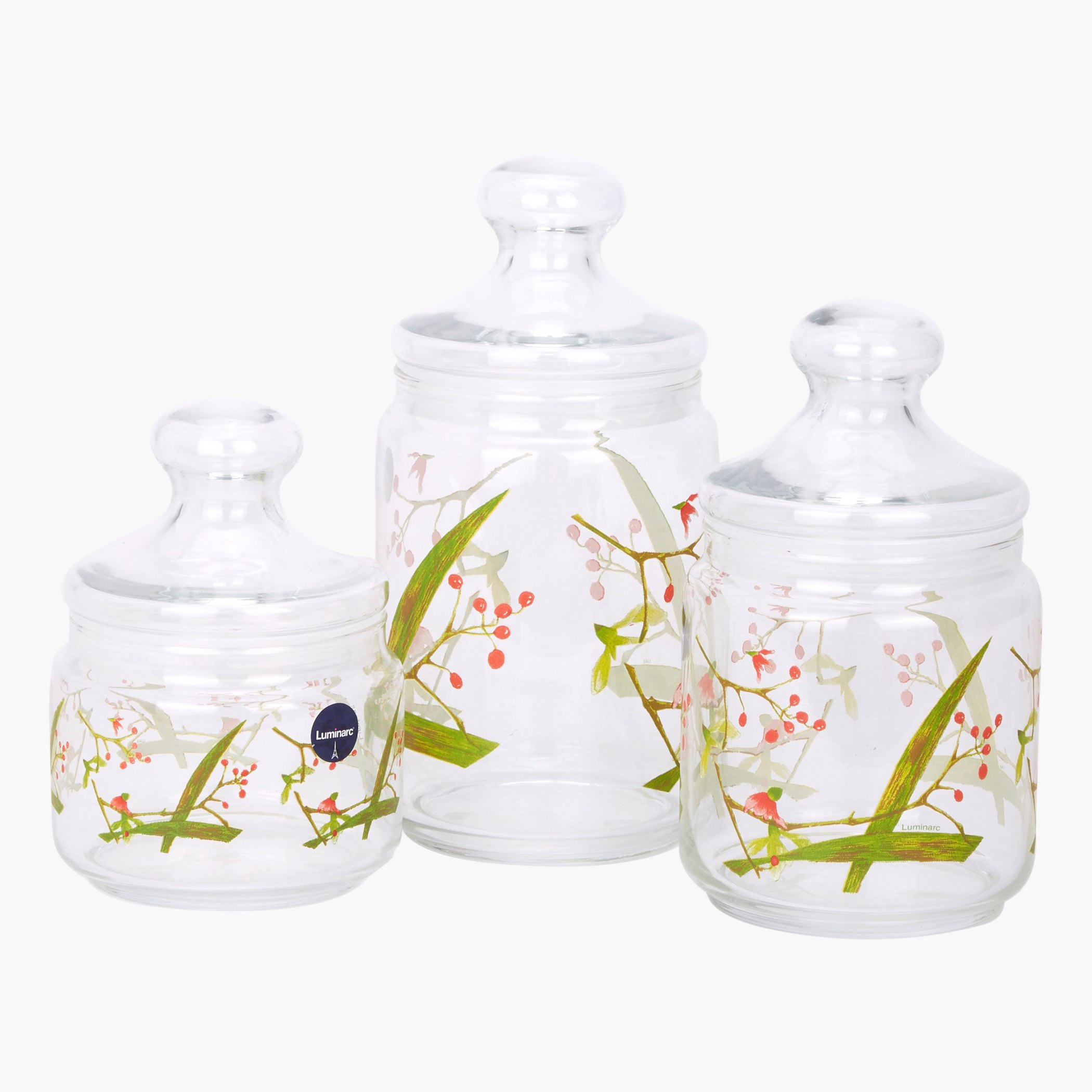 طقم أوعية بغطاء وطبعات بيرل بيوتيتيود - 3 قطع-hbxdecorandfurnishings-tabletop-crockery-image-1