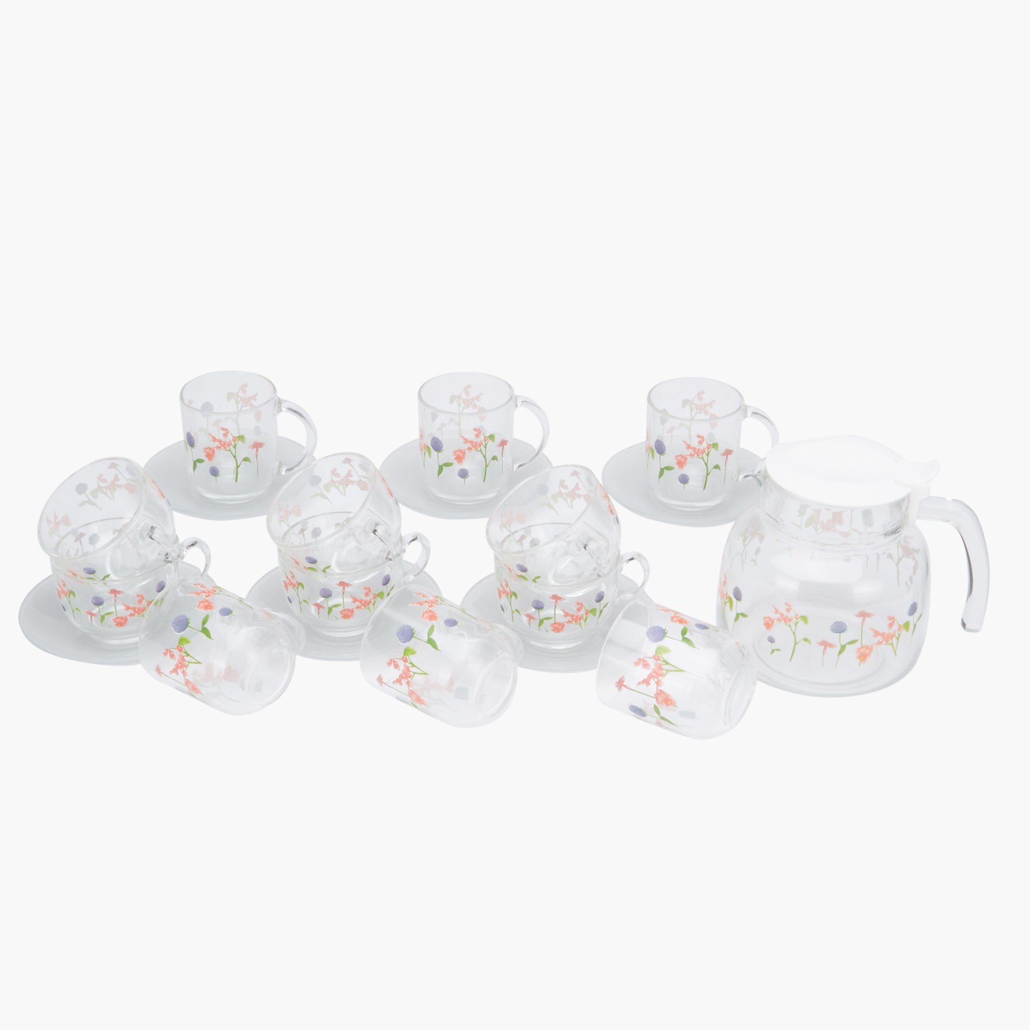 طقم شاي 19 قطعة من بيرل روزانا-hbxhomeware-diningandtabletop-coffeeandteasets-image-1