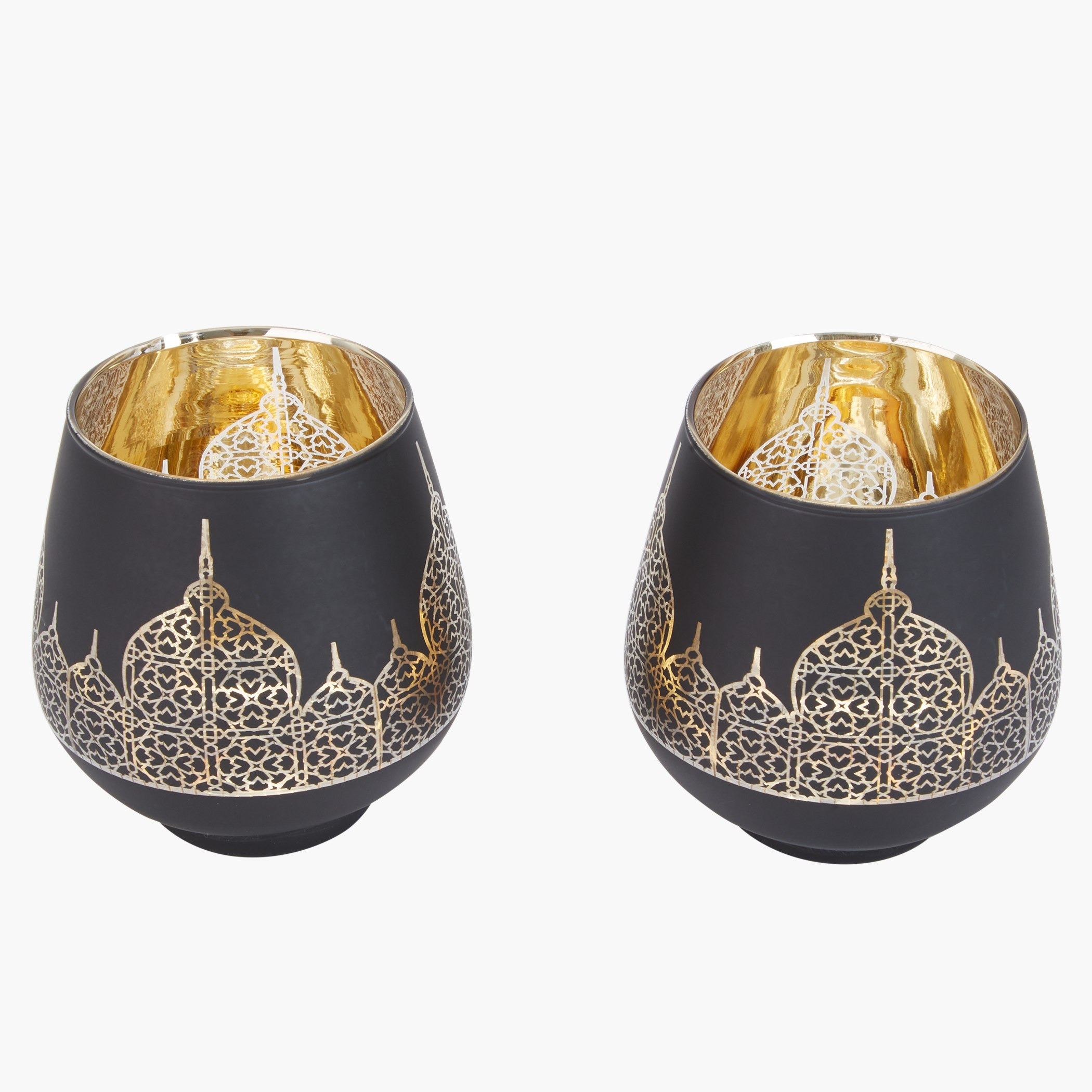طقم حوامل شموع على شكل بيضة بطبعات تيمبل من قطعتين-hbxlivingroom-decorandaccessories-candleholders-image-2