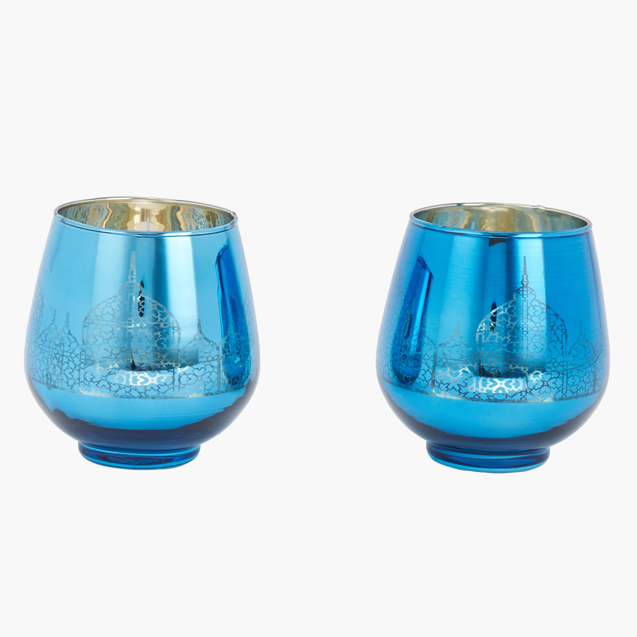 طقم حامل شموع مزيّن تيمبل من قطعتين-hbxlivingroom-decorandaccessories-candleholders-image-1