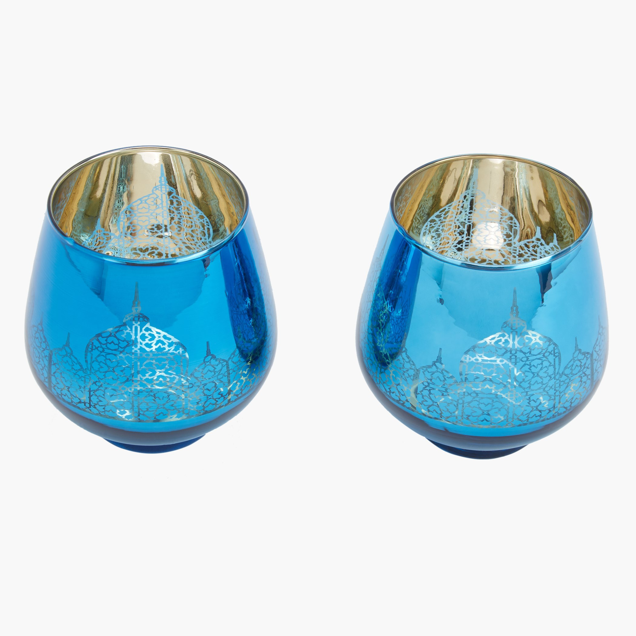 طقم حامل شموع مزيّن تيمبل من قطعتين-hbxlivingroom-decorandaccessories-candleholders-image-2