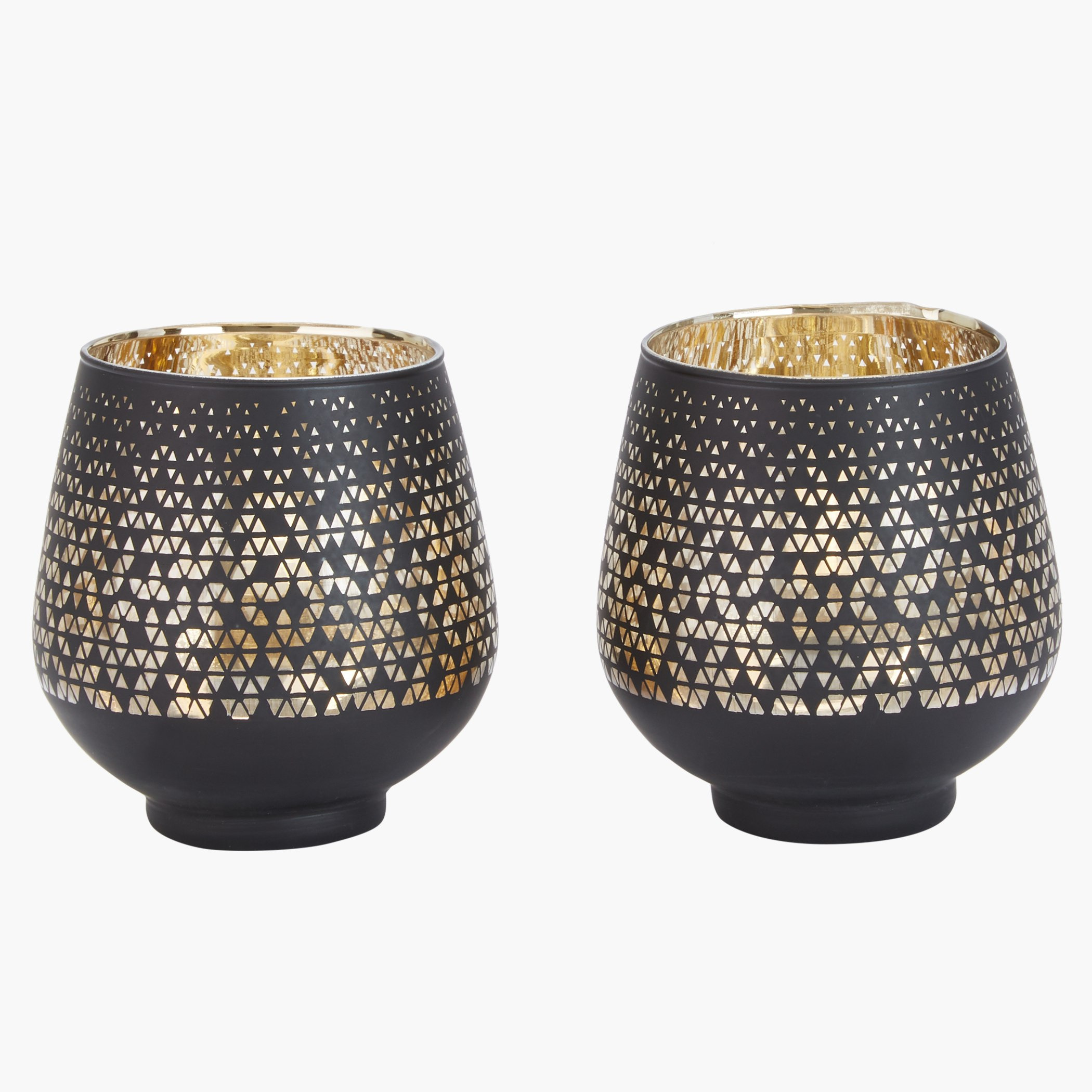طقم حوامل شموع على شكل بيضة بطبعات أورا من قطعتين-hbxlivingroom-decorandaccessories-candleholders-image-1