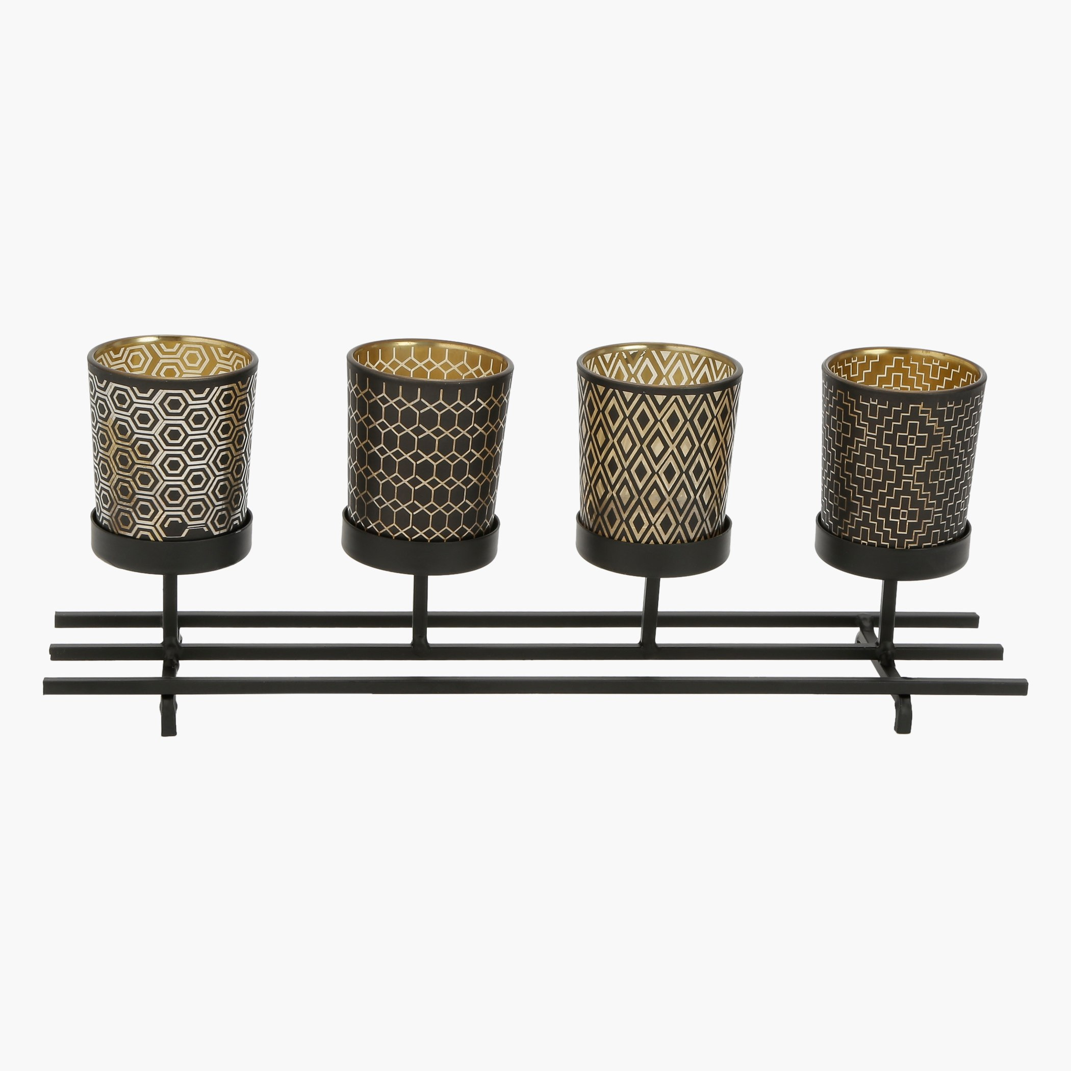 حامل شموع ميتاليك من 5 قطع زاهارا-hbxlivingroom-decorandaccessories-candleholders-image-1