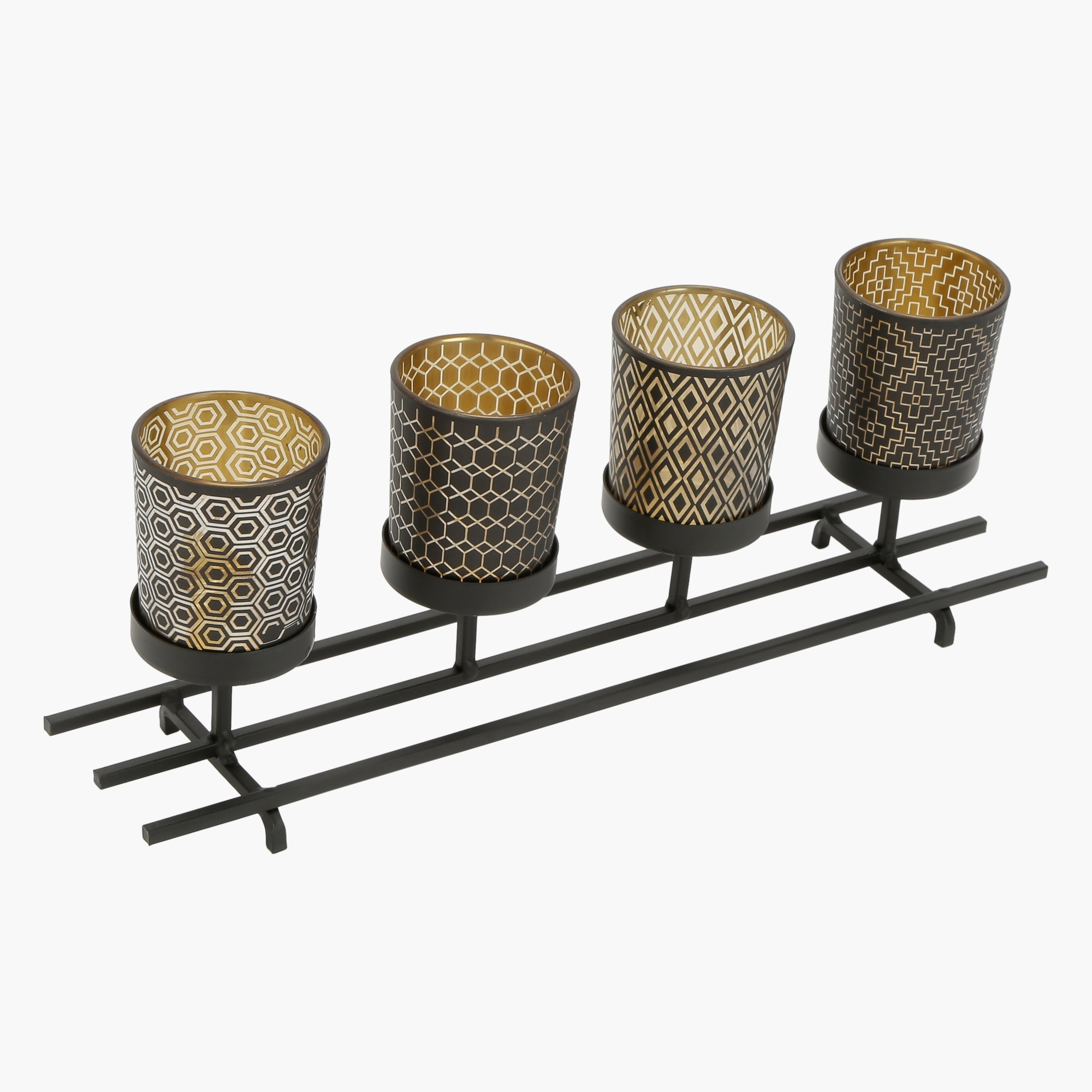 حامل شموع ميتاليك من 5 قطع زاهارا-hbxlivingroom-decorandaccessories-candleholders-image-2