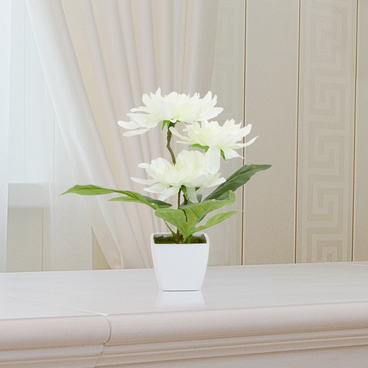 ورد داليا اصطناعي في إناء من دونا-hbxdecorandfurnishings-homeaccessories-artificialflowersandplants-image-1