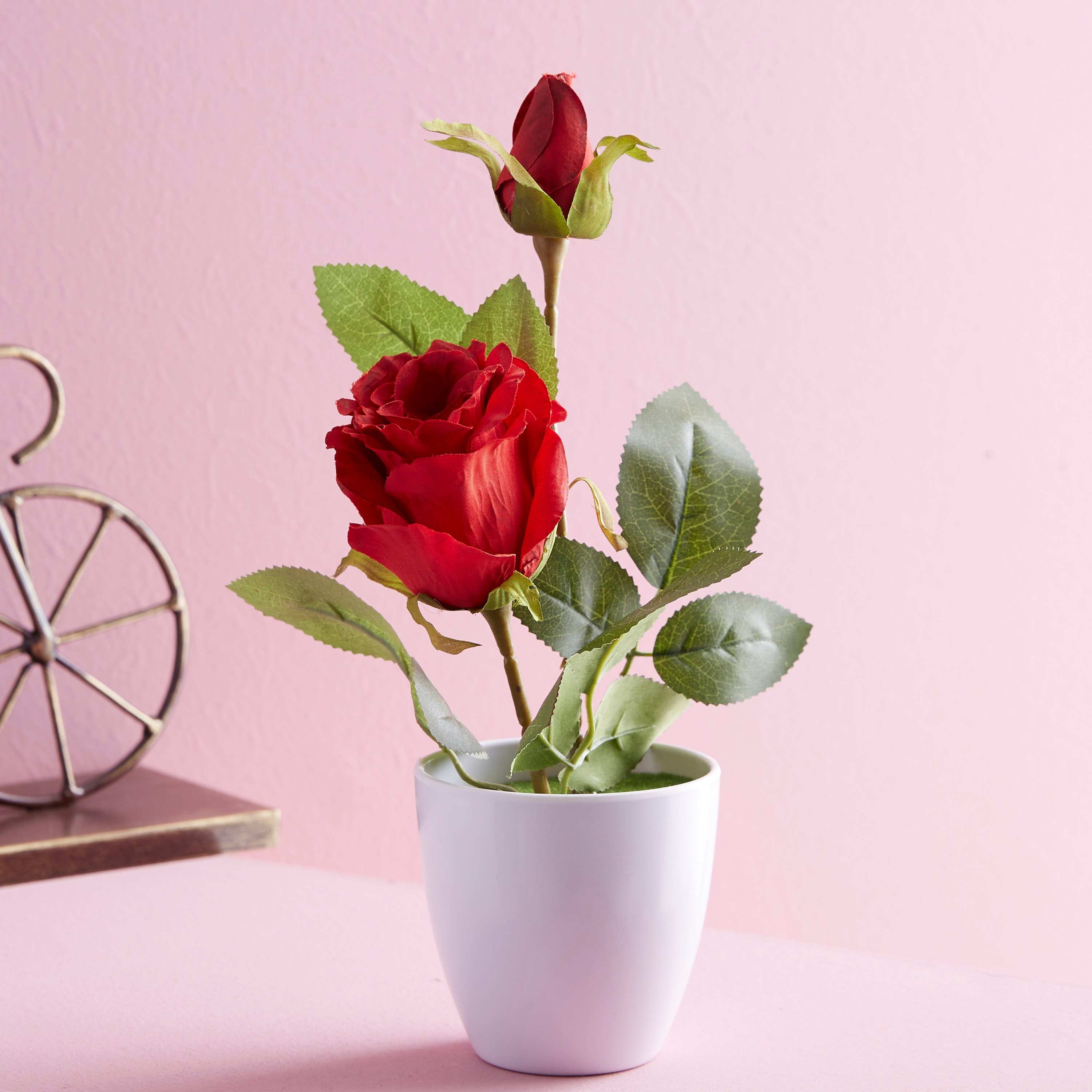 Isabelle Decorative Rose with Pot-hbxdecorandfurnishings-homeaccessories-artificialflowersandplants-image-1