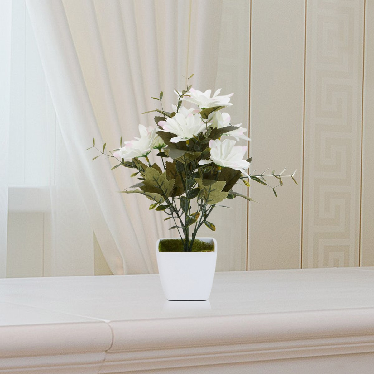 زهرة جيربيرا ديكور في إناء من أوليفيا-hbxdecorandfurnishings-homeaccessories-artificialflowersandplants-image-1