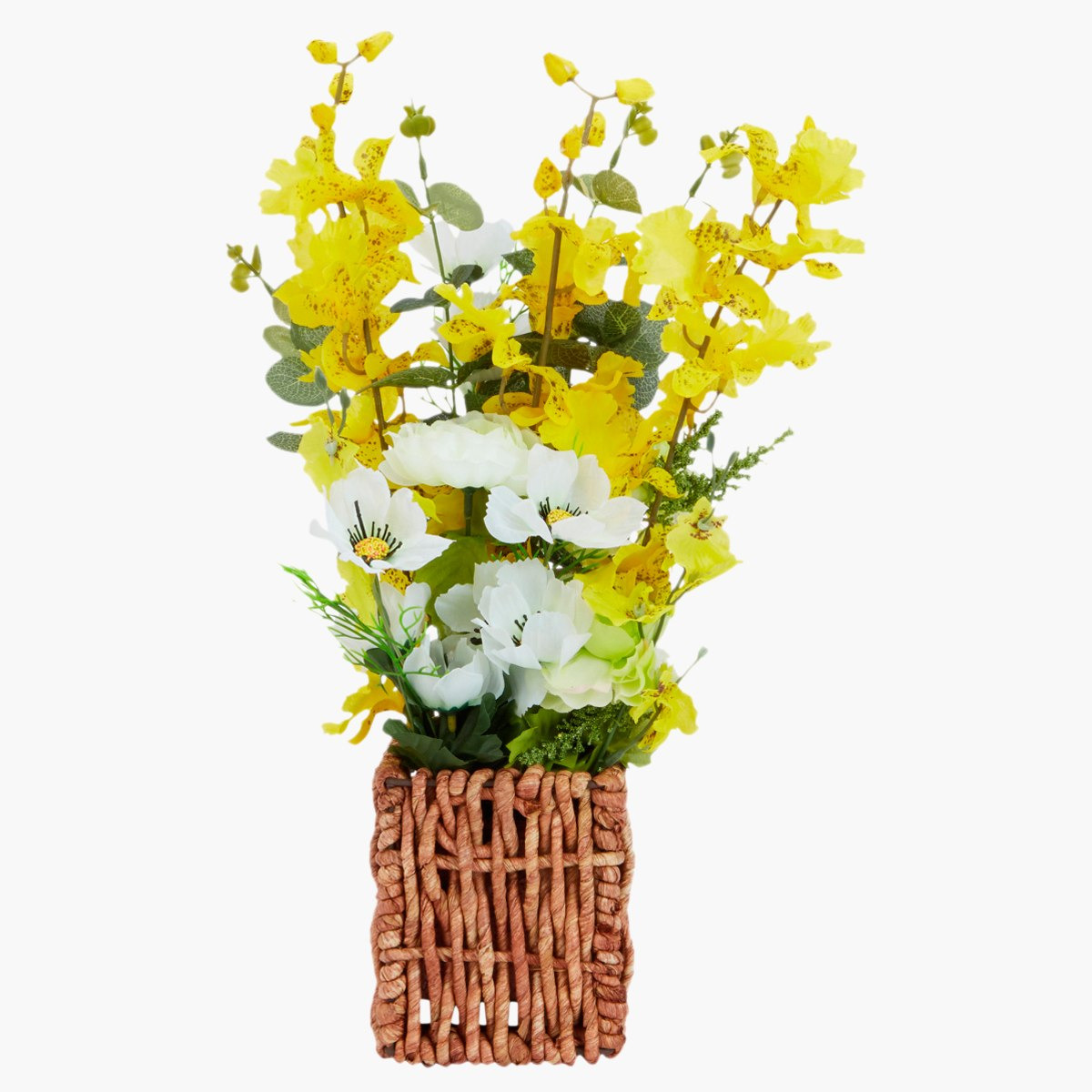 إناء ورد مزيّن من بولي-hbxdecorandfurnishings-homeaccessories-artificialflowersandplants-image-2