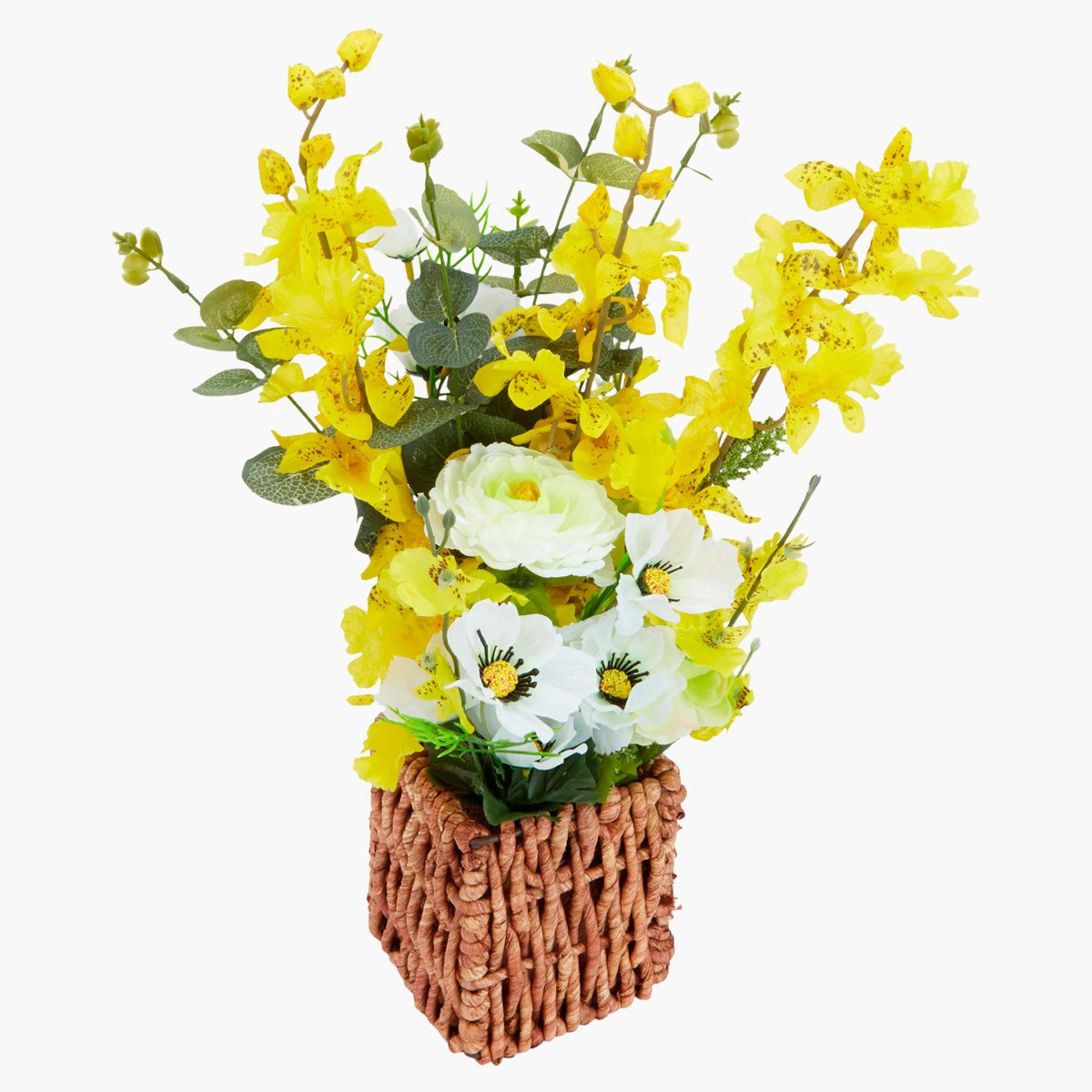 إناء ورد مزيّن من بولي-hbxdecorandfurnishings-homeaccessories-artificialflowersandplants-image-3