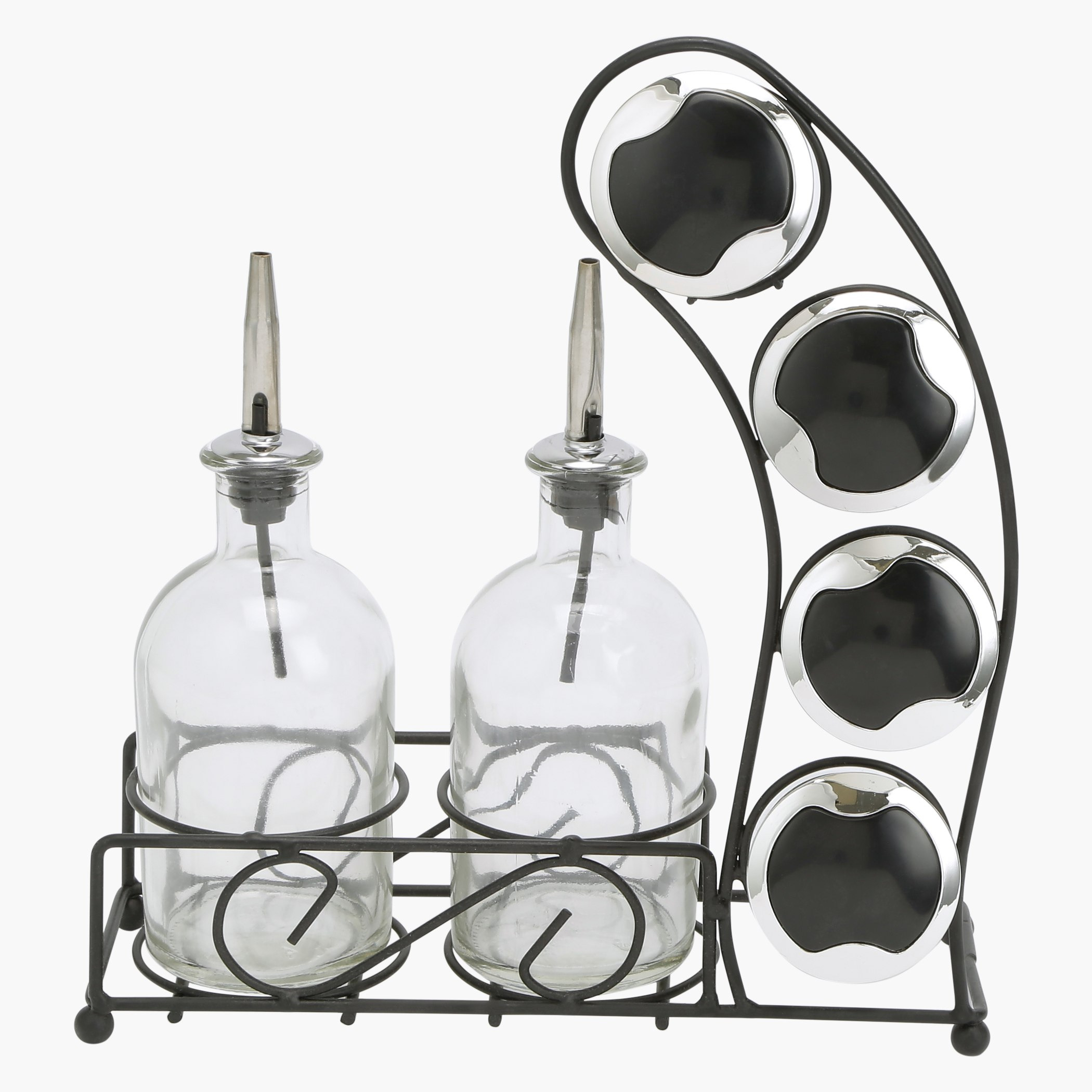 طقم توابل زجاجي من 7 قطع بحامل بيلكاسا-hbxhomeware-hbxkitchen-image-1