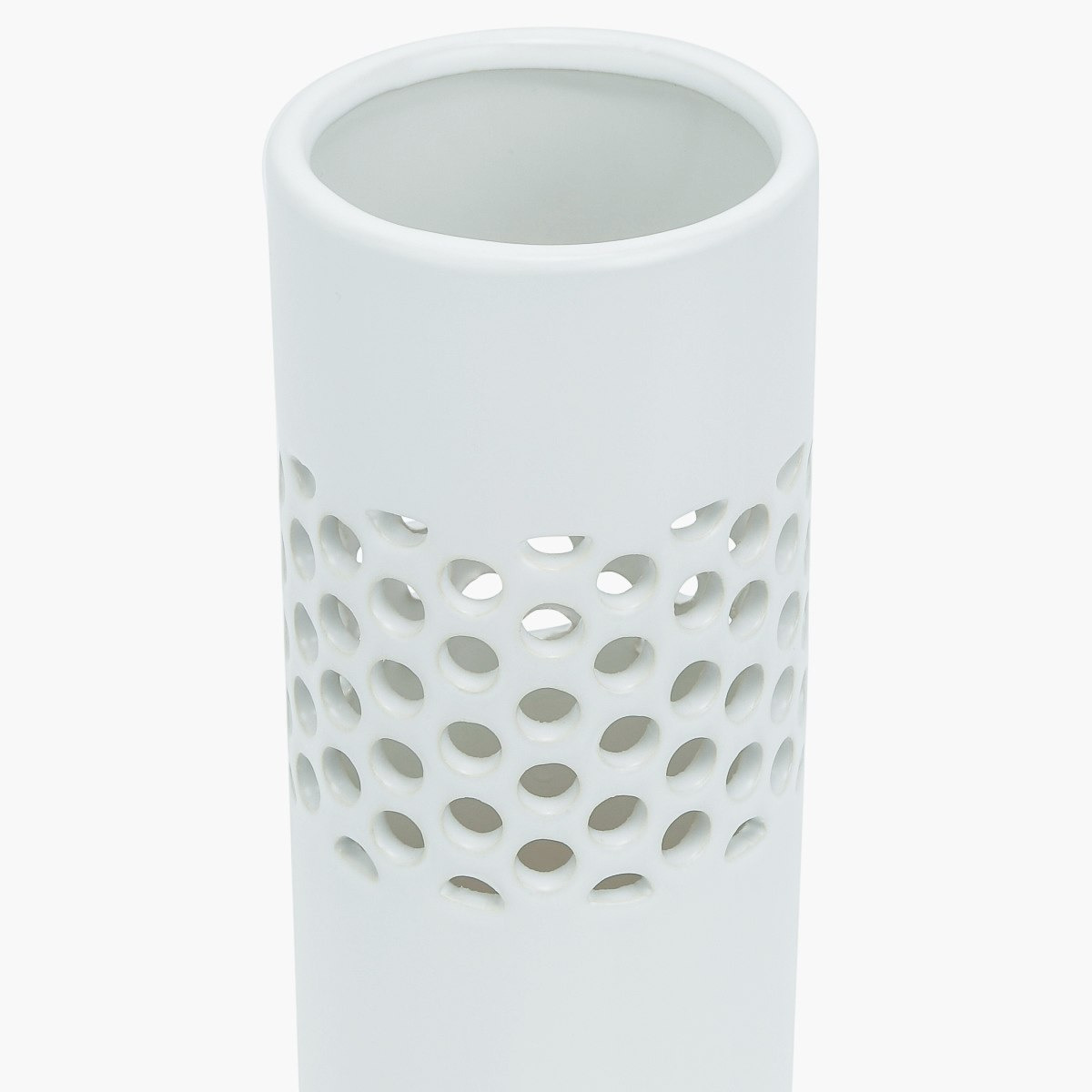 مزهرية اسطوانية بتفاصيل مفرّغة لوسينت-hbxbedroom-decorandaccessories-vases-image-3