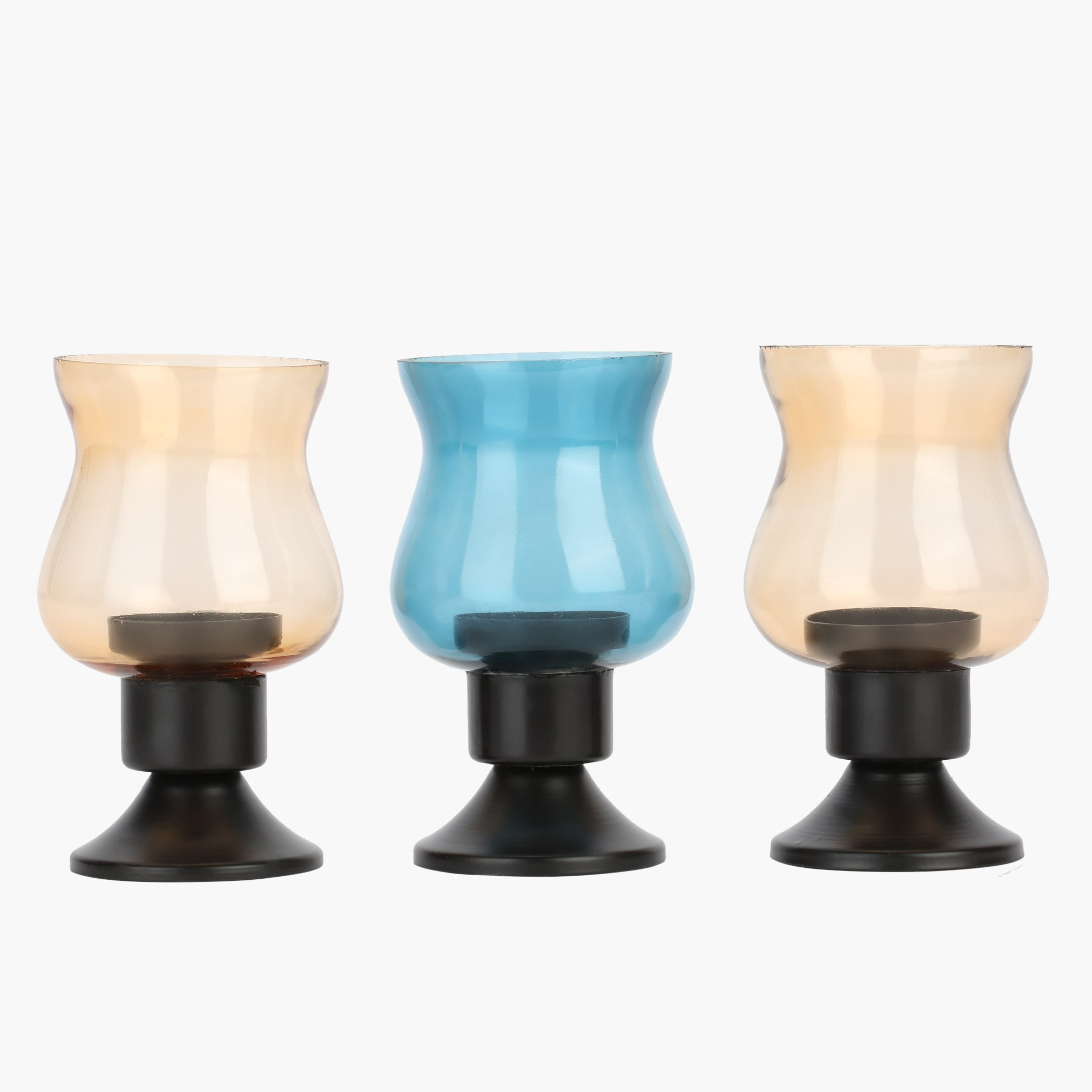 حامل شموع ميني بيديستال من كامي - طقم من 3 قطع-hbxlivingroom-decorandaccessories-candleholders-image-1