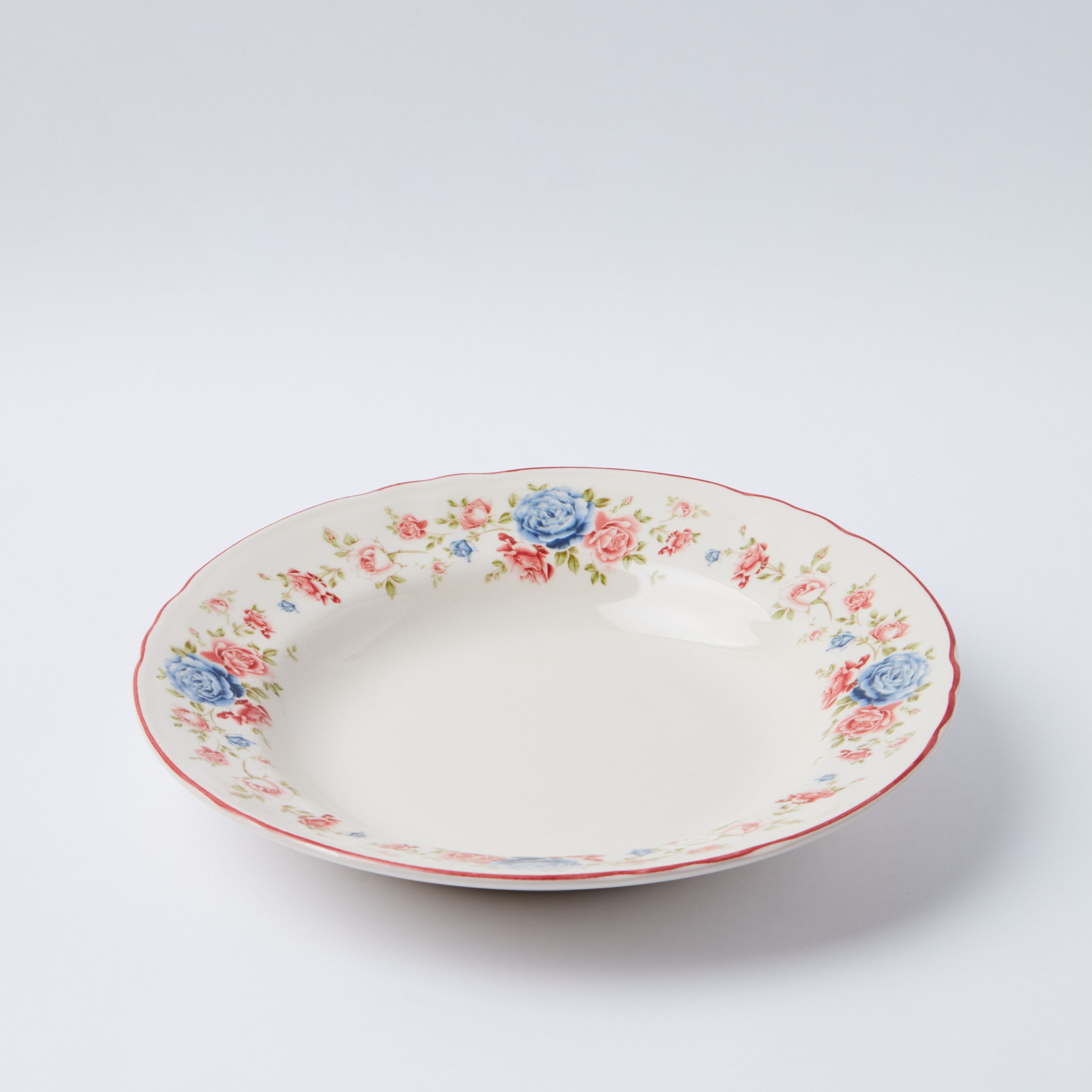 Claytan Cottage Roses Print Soup Plate - 23 cm-hbxdecorandfurnishings-tabletop-crockery-image-4