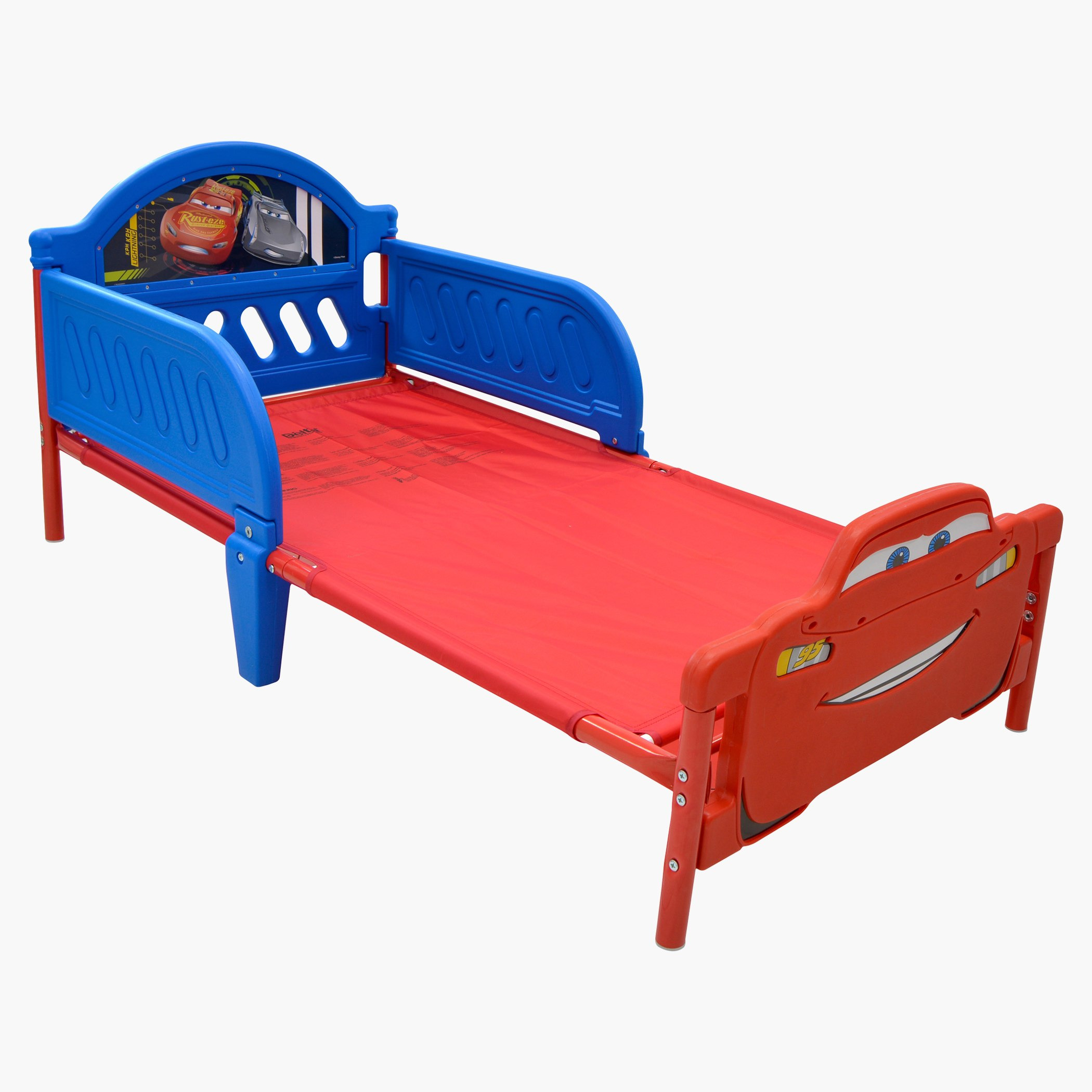 سرير أطفال بطبعات سيارات - 70x130سم-hbxfurniture-bedsandbedsets-beds-toddler-image-1