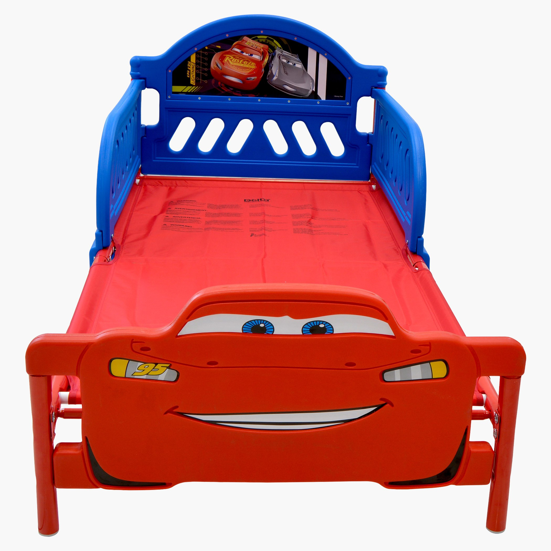 سرير أطفال بطبعات سيارات - 70x130سم-hbxfurniture-bedsandbedsets-beds-toddler-image-2