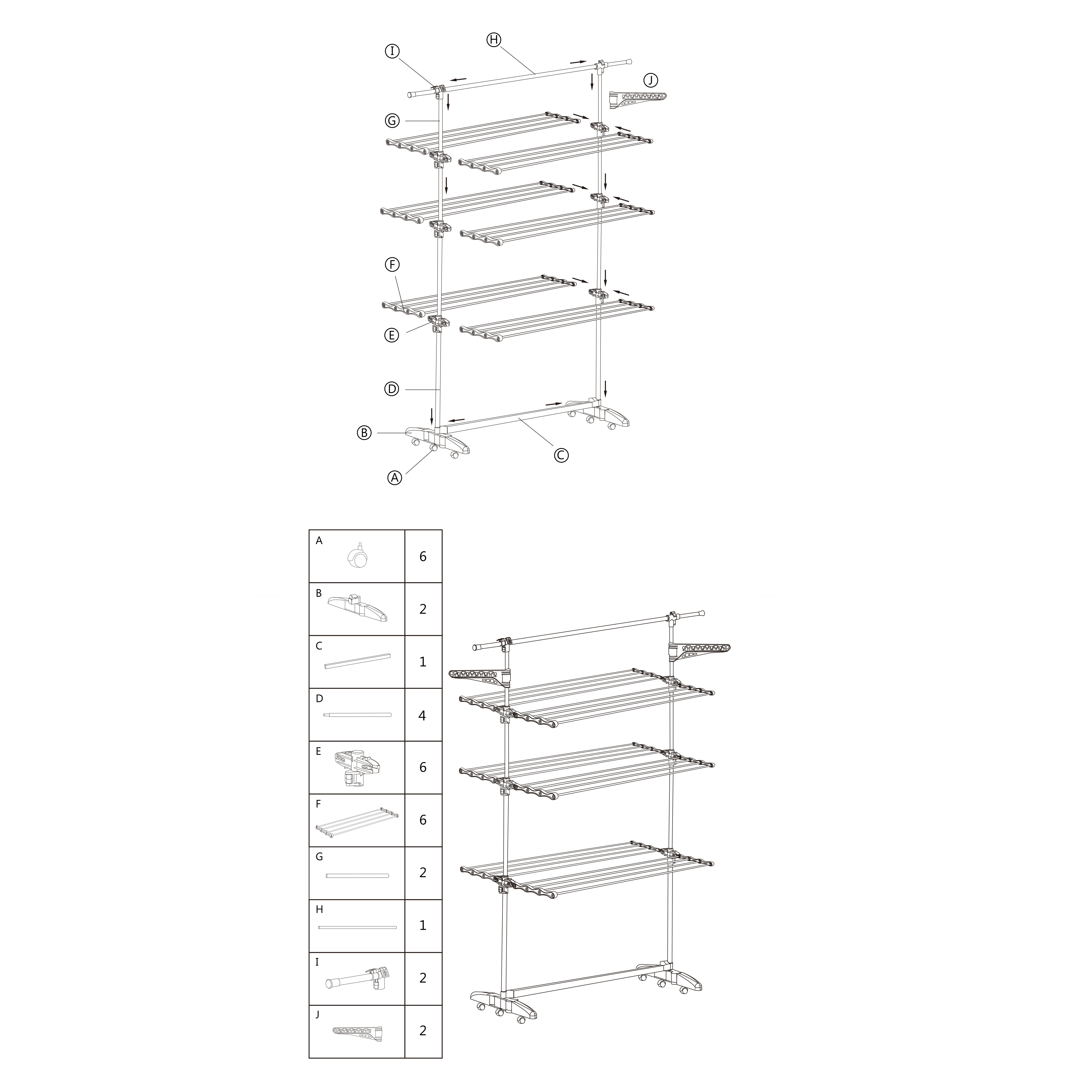 منشر ملابس من بولار-hbxhomeware-bathandlaundry-clothesdryingracks-image-6