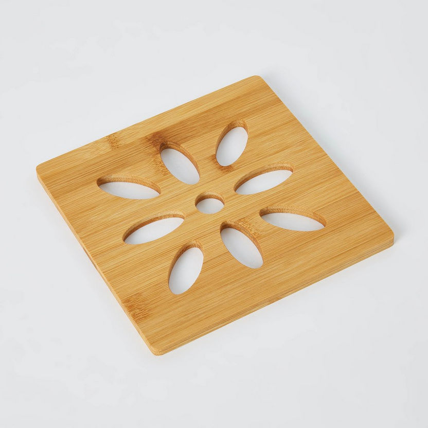 Bamboo Square Trivet-Kitchen Accessories-image-4