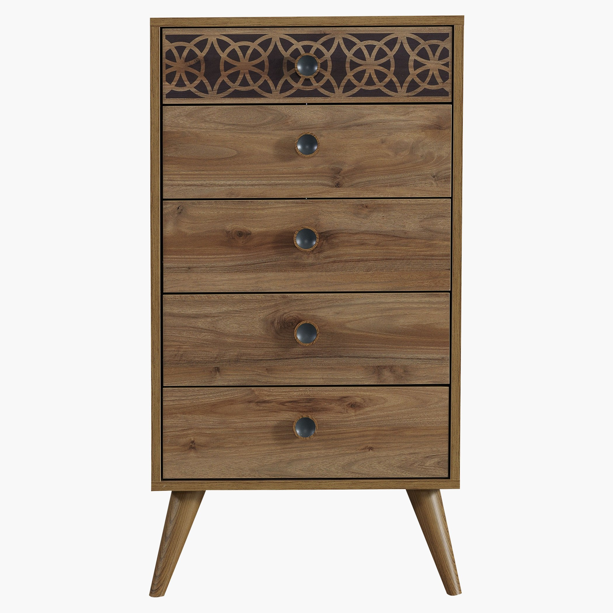 وحدة أدراج بـ5 أدراج بورشام-hbxfurniture-dressersandchests-chestofdrawers-image-1