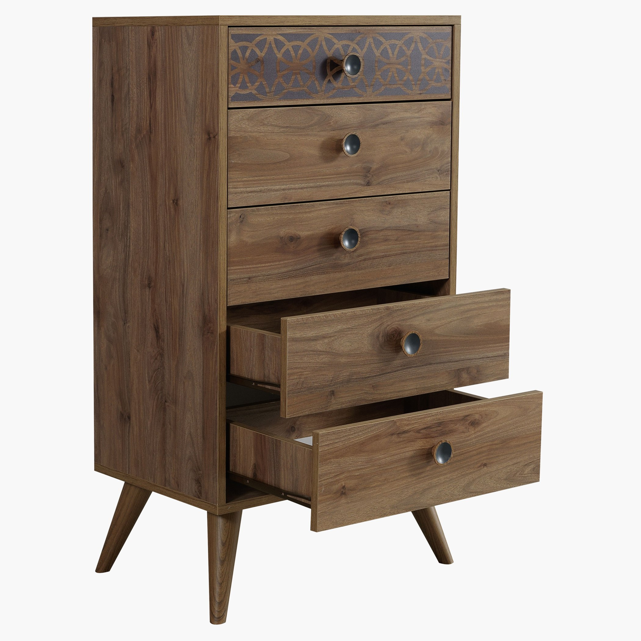 وحدة أدراج بـ5 أدراج بورشام-hbxfurniture-dressersandchests-chestofdrawers-image-2