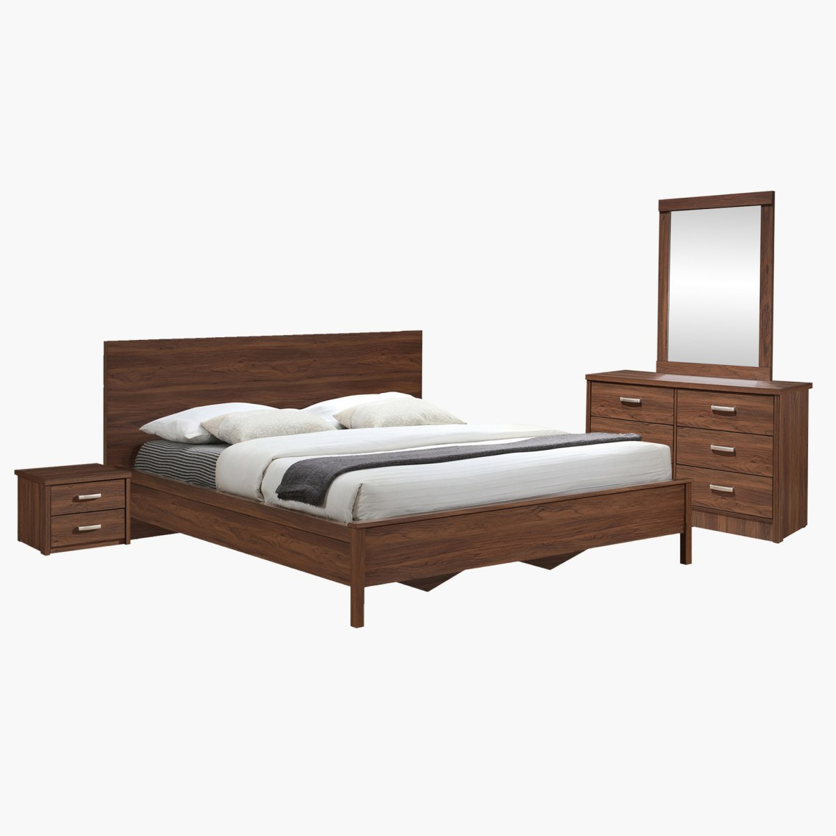 طقم غرفة نوم كينج 5 قطع من ألينا - 180x200 سم-hbxbedroom-bedsandbedsets-bedroomsets-king-image-2