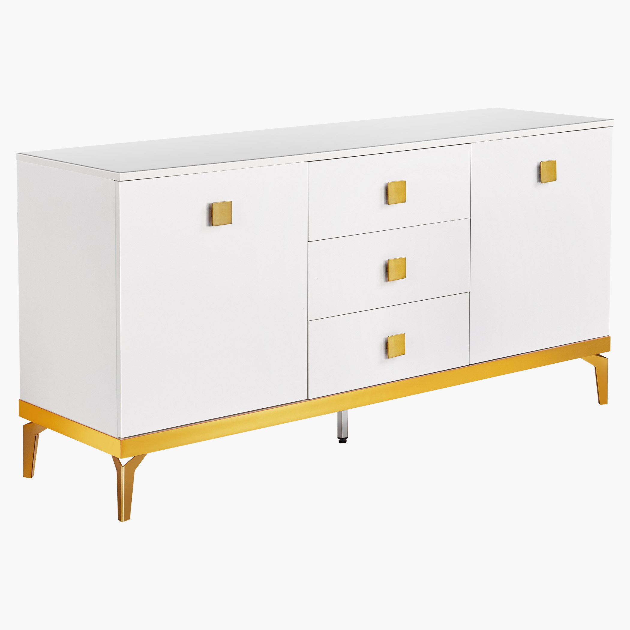 Sonaratti 3-Drawer 2-Door Storage Unit with Adjustable Shelves-hbxfurniture-diningroom-buffetsandsideboards-image-1