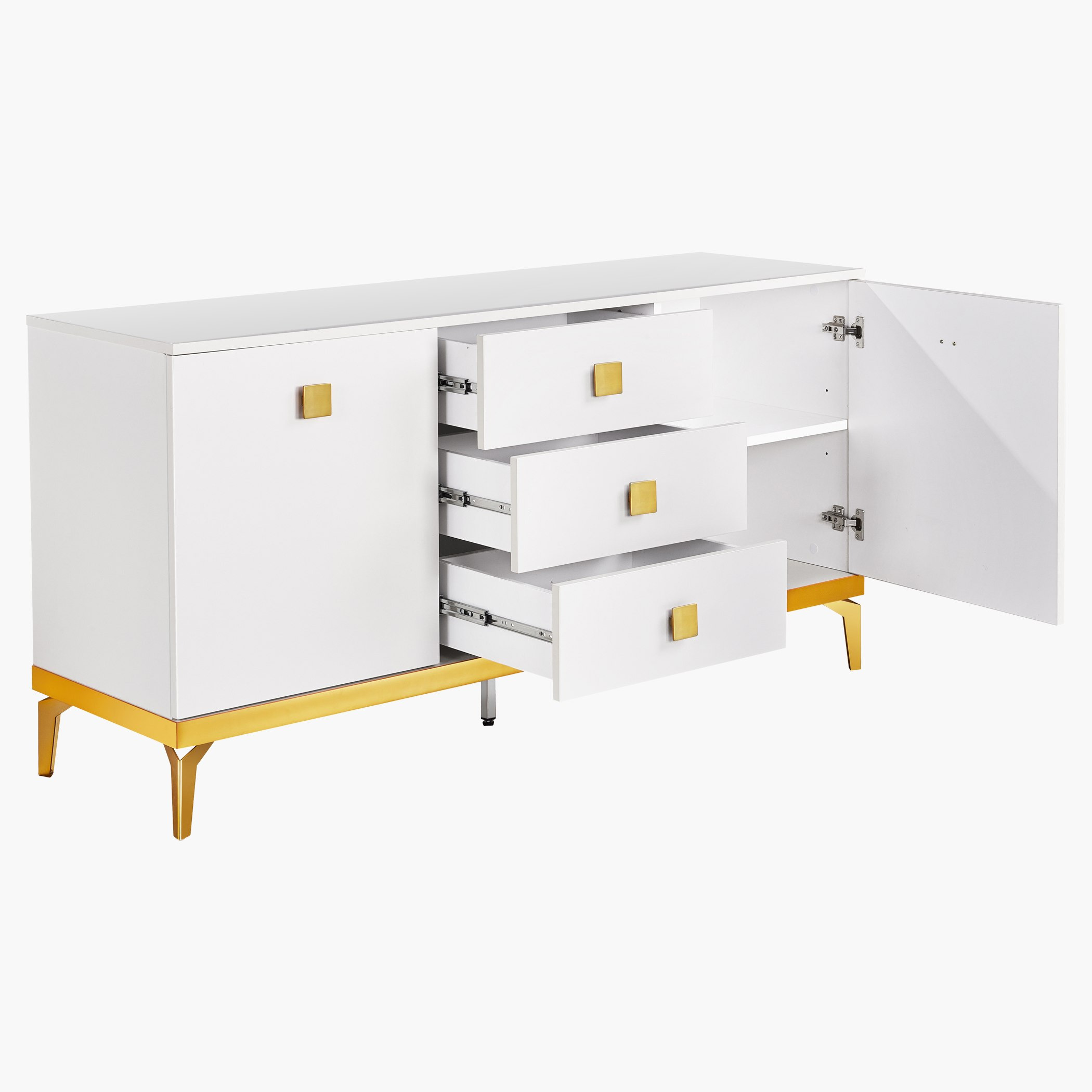 Sonaratti 3-Drawer 2-Door Storage Unit with Adjustable Shelves-hbxfurniture-diningroom-buffetsandsideboards-image-3