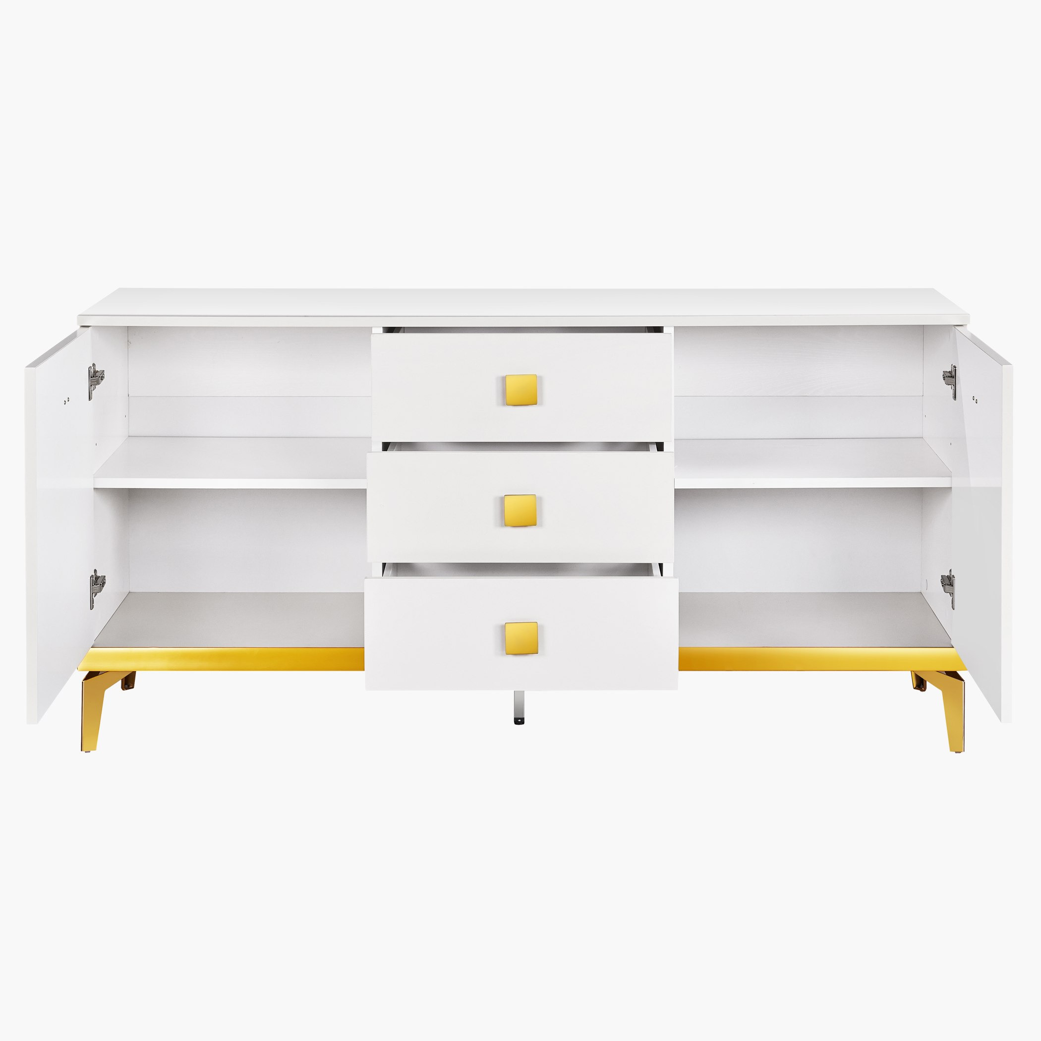 Sonaratti 3-Drawer 2-Door Storage Unit with Adjustable Shelves-hbxfurniture-diningroom-buffetsandsideboards-image-4