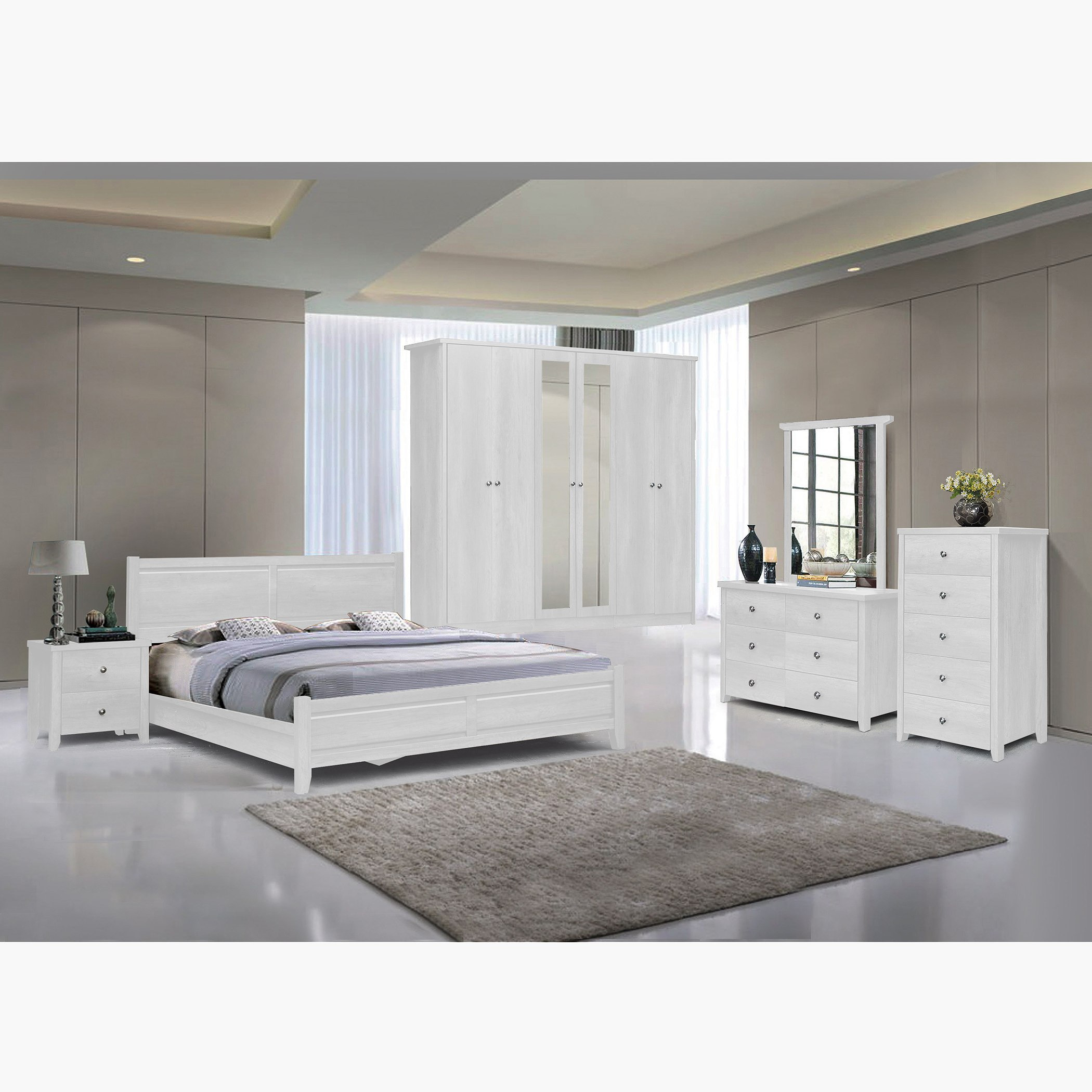 Movo Montoya Rectangular Mirror without Dresser - 100x2.5x103 cm-hbxfurniture-bedroom-dressersandmirrors-image-5