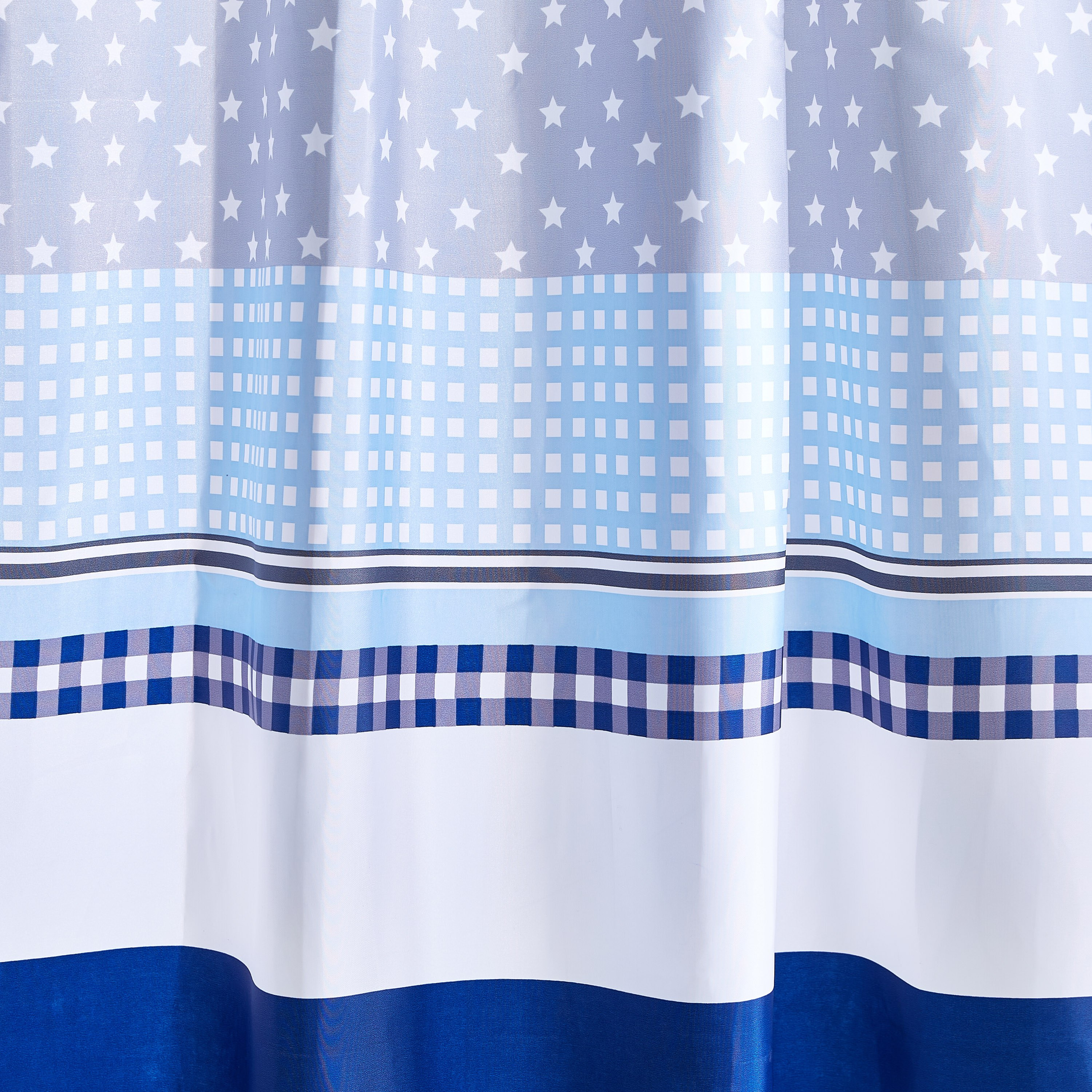 ستارة استحمام بطبعات مع 12 حلقة - 180x180 سم-hbxhomeware-hbxkidsandyouth-image-2