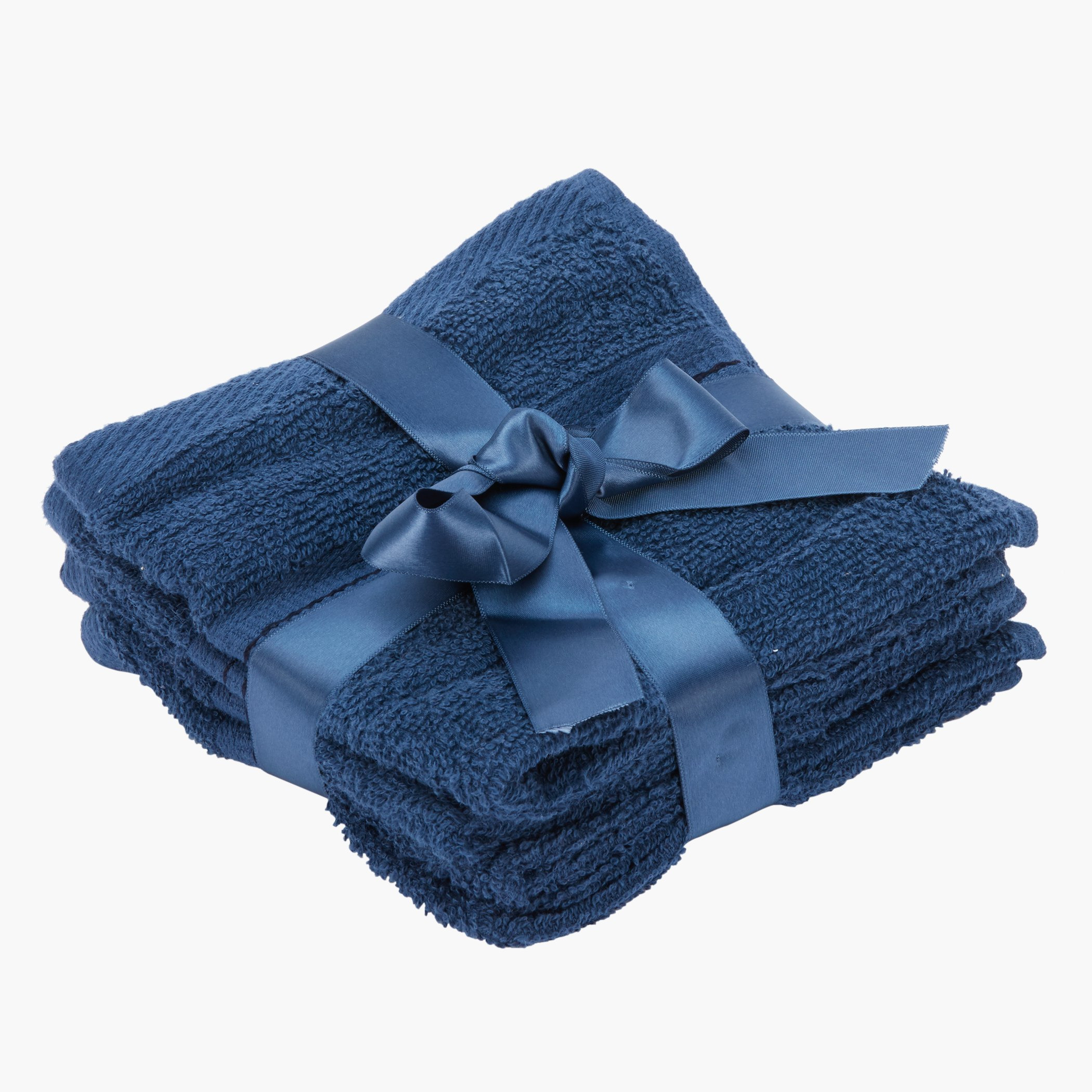 منشفة وجه بارزة الملمس إسينشال - طقم من 4 قطع-hbxbathroom-bathroomtextiles-image-1