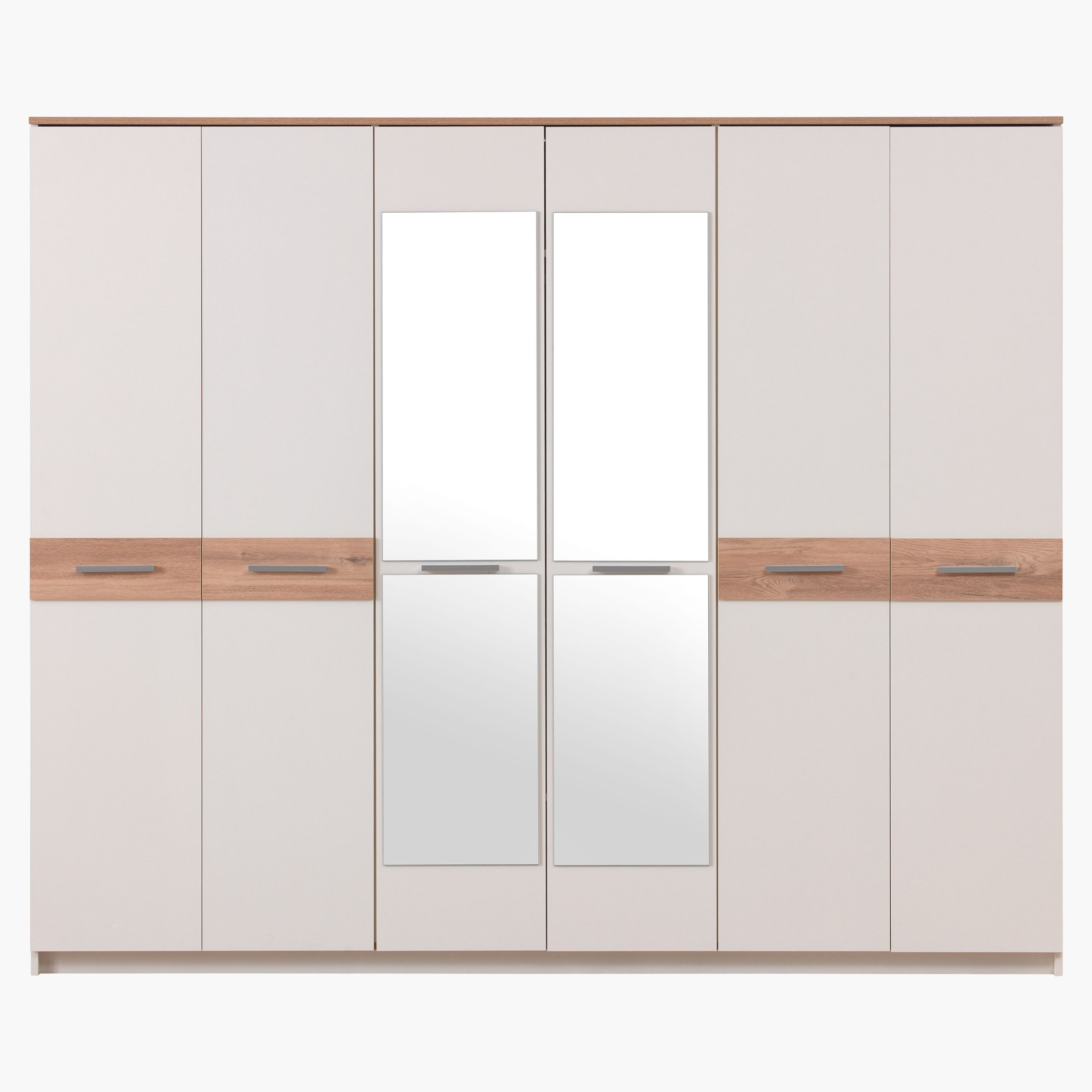 خزانة ملابس بـ6 أبواب ومرآتين من مون لايت-hbxfurniture-wardrobes-image-1