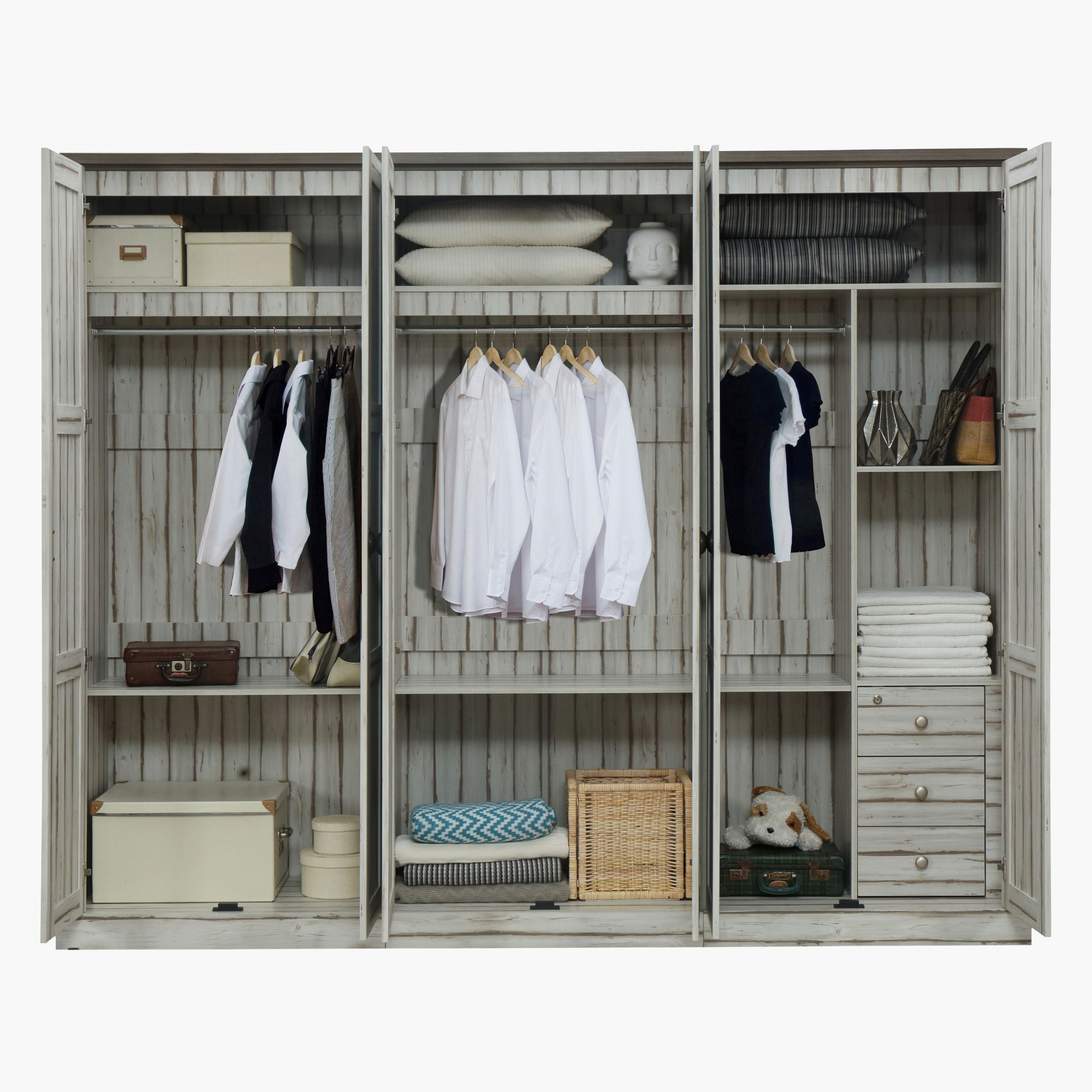 خزانة ملابس بـ6 أبواب ومرآتين سورينتو-hbxfurniture-wardrobes-image-3