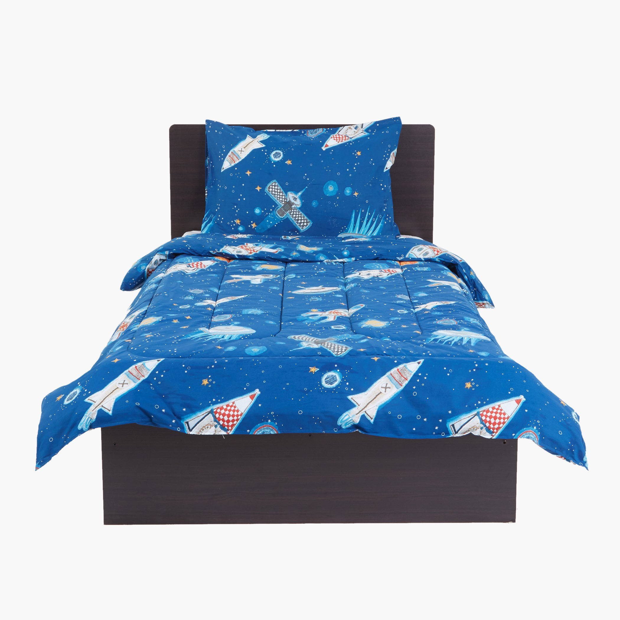 طقم لحاف قطعتين بطبعات فضاء - 220x135 سم-hbxhomeware-hbxkidsandyouth-image-1