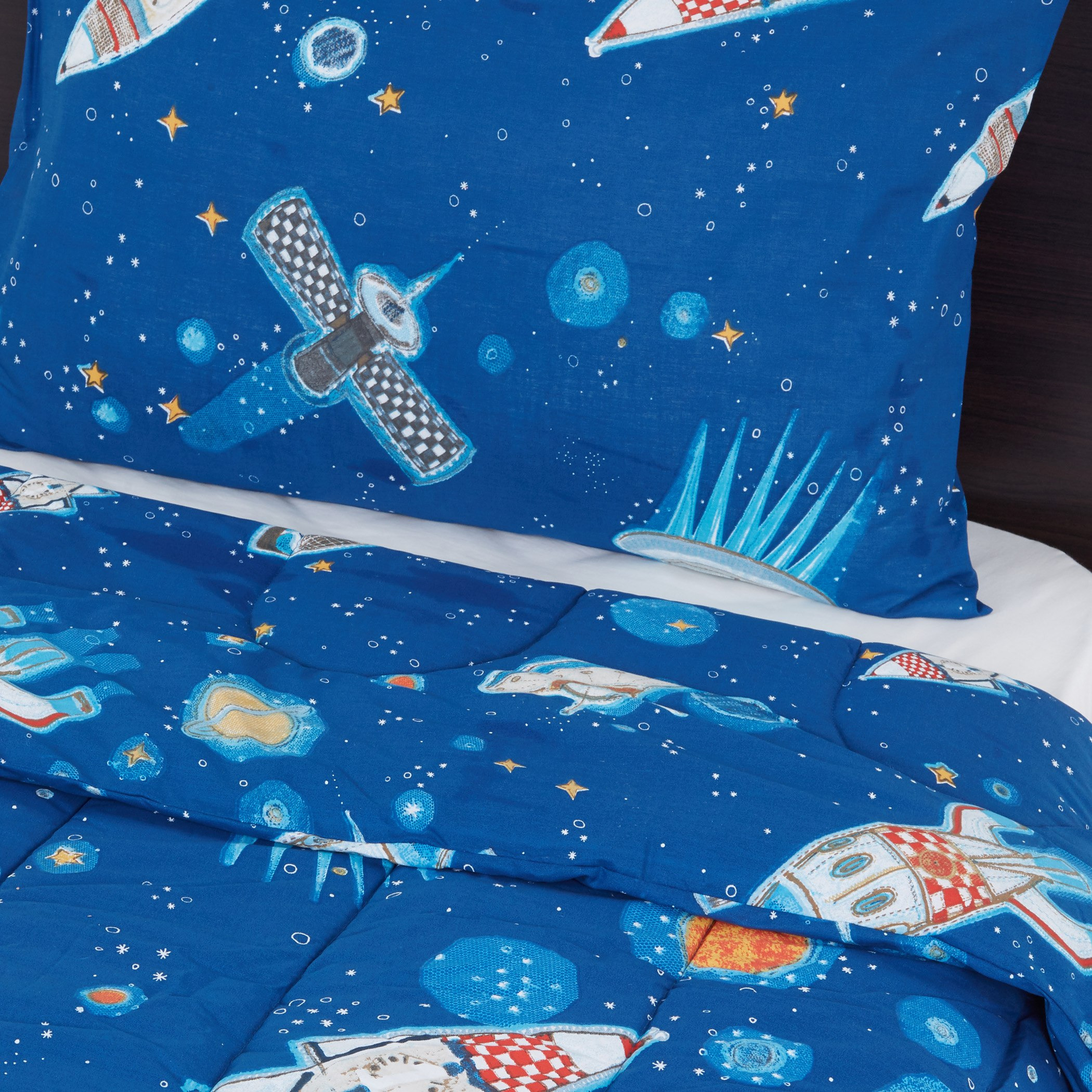 طقم لحاف قطعتين بطبعات فضاء - 220x135 سم-hbxhomeware-hbxkidsandyouth-image-2