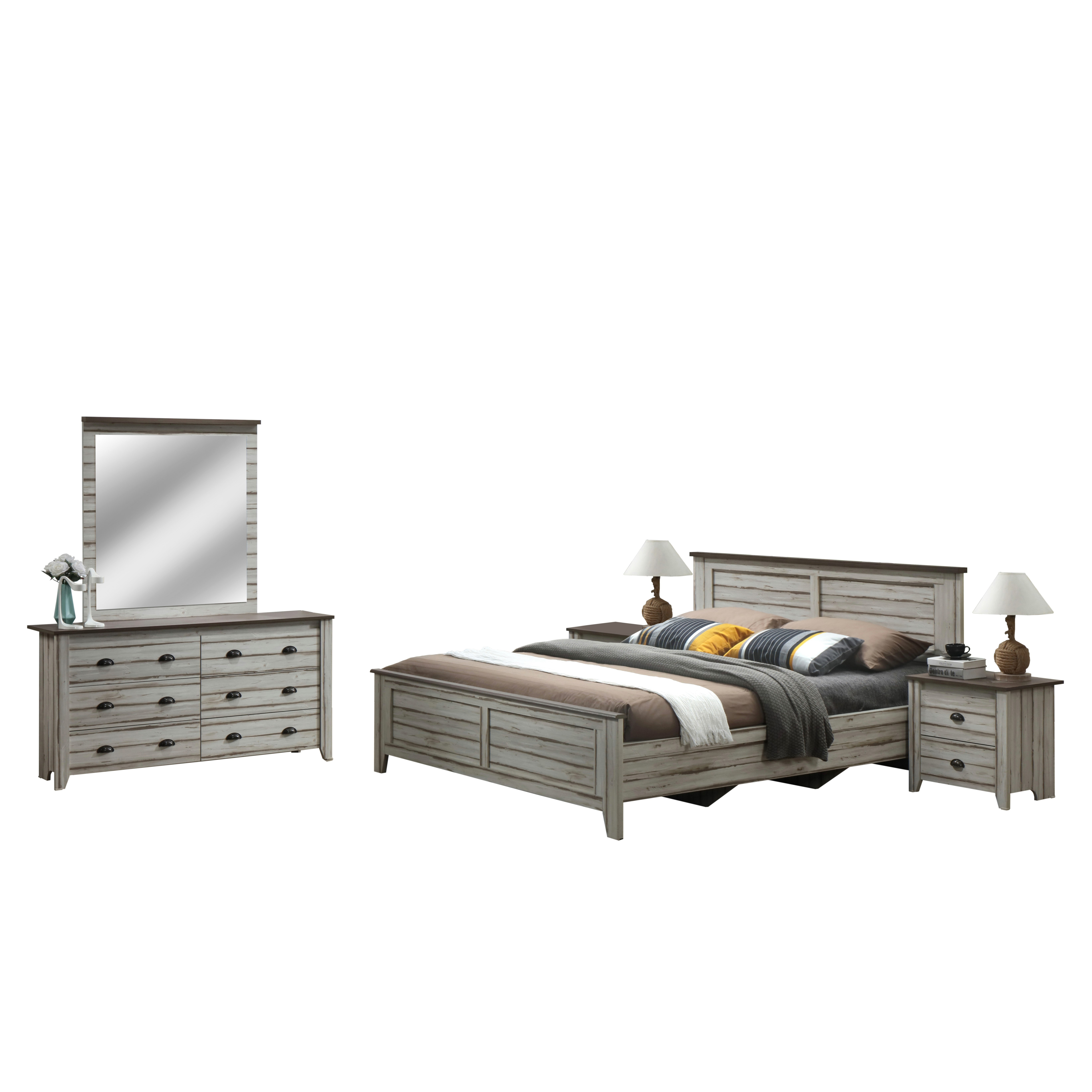 طقم غرفة نوم كينج 5 قطع من سورينتو - 180x200 سم-hbxbedroom-bedsandbedsets-bedroomsets-king-image-2