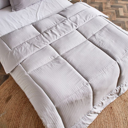 Cambridge Checked 3-Piece Twin Comforter Set - 160x220 cms