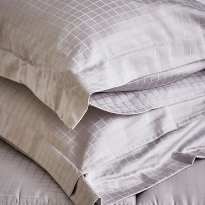 Cambridge Checked 3-Piece Twin Comforter Set - 160x220 cms