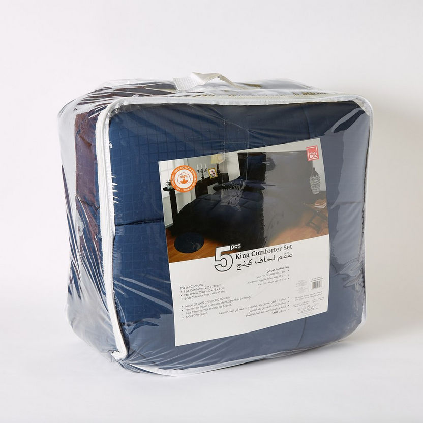 Cambridge 5-Piece King Comforter Set - 220x240 cm-Comforter Sets-image-11