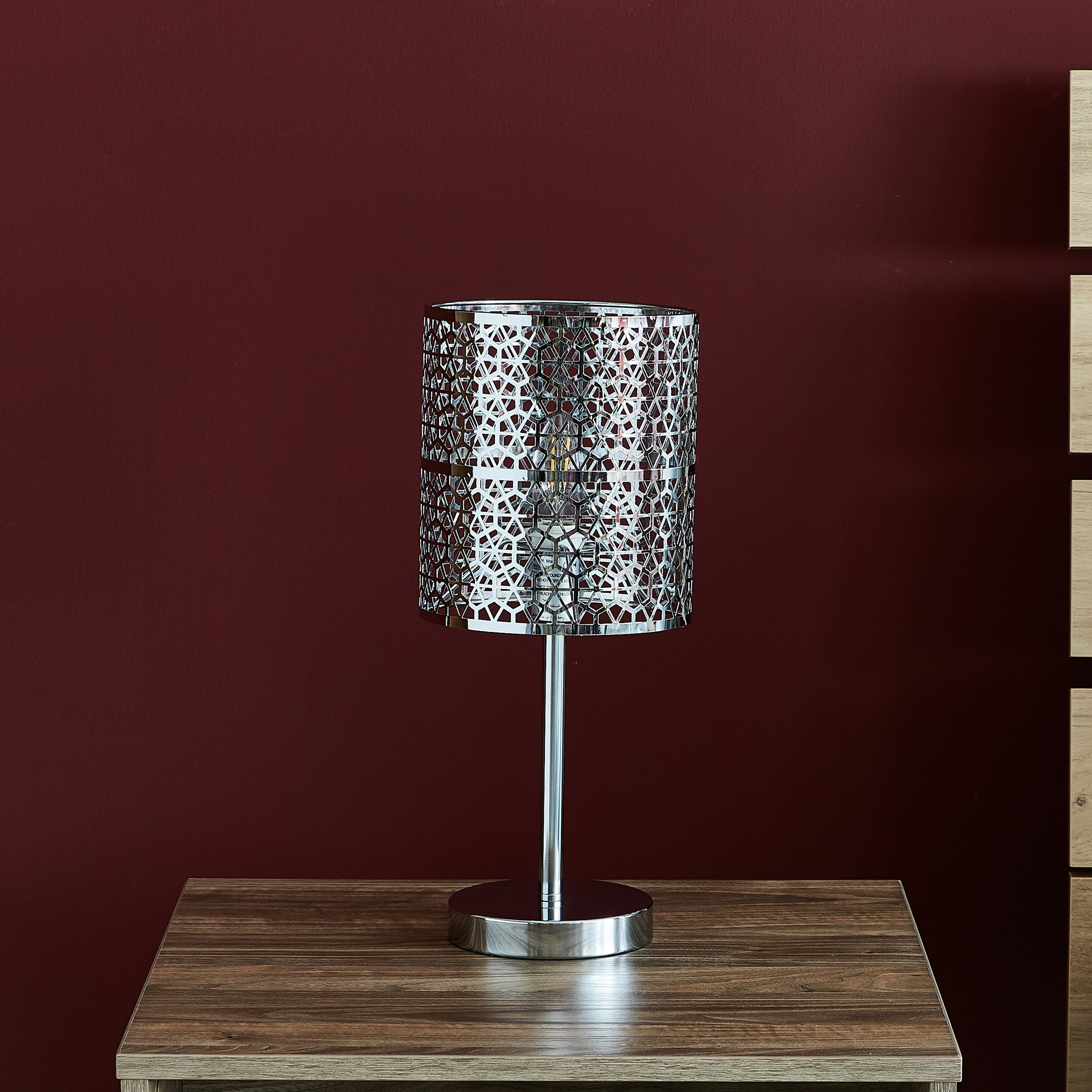 مصباح طاولة كهربائي ميتاليك من لاتيس - 40 سم-hbxlivingroom-lighting-tablelamps-image-1