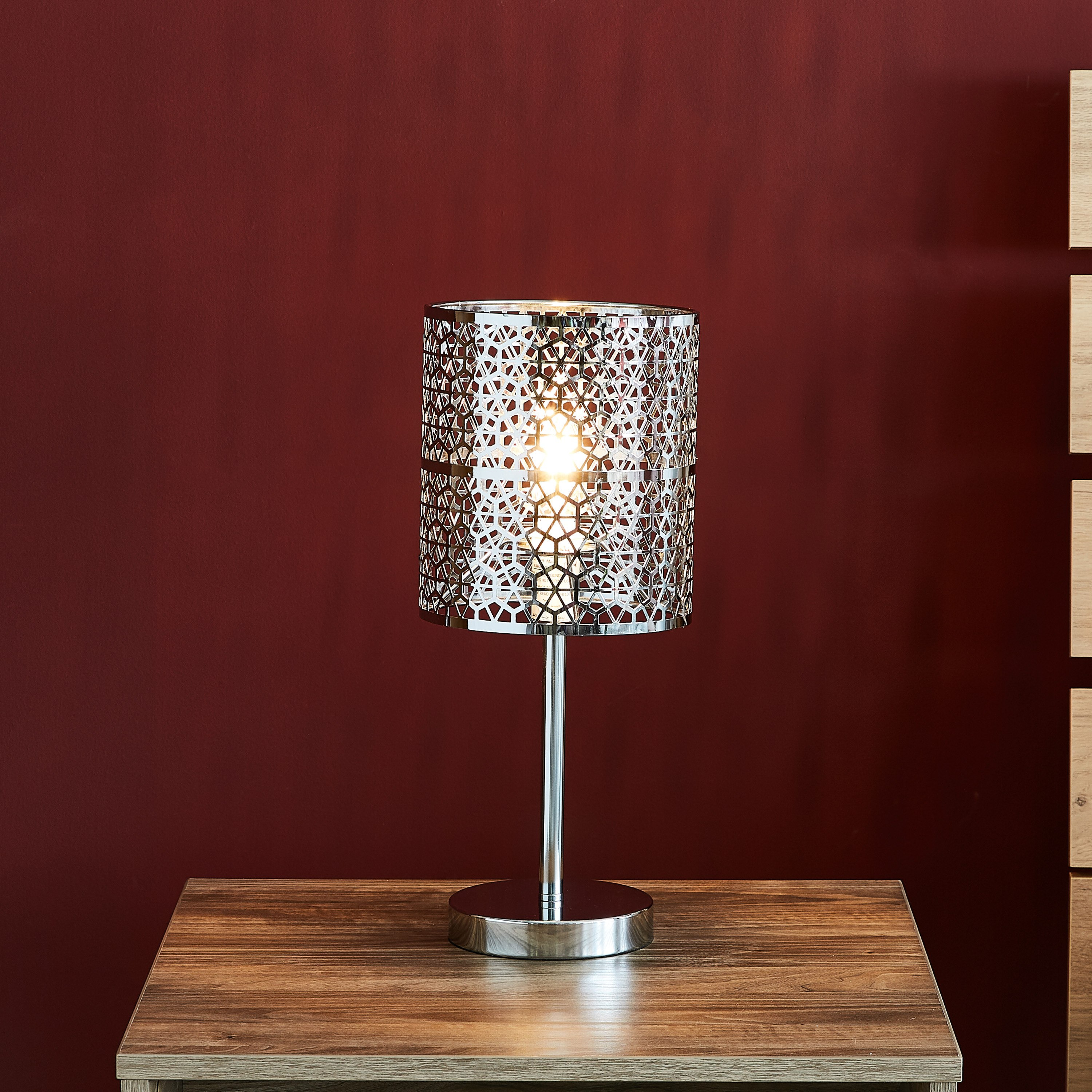 مصباح طاولة كهربائي ميتاليك من لاتيس - 40 سم-hbxlivingroom-lighting-tablelamps-image-2