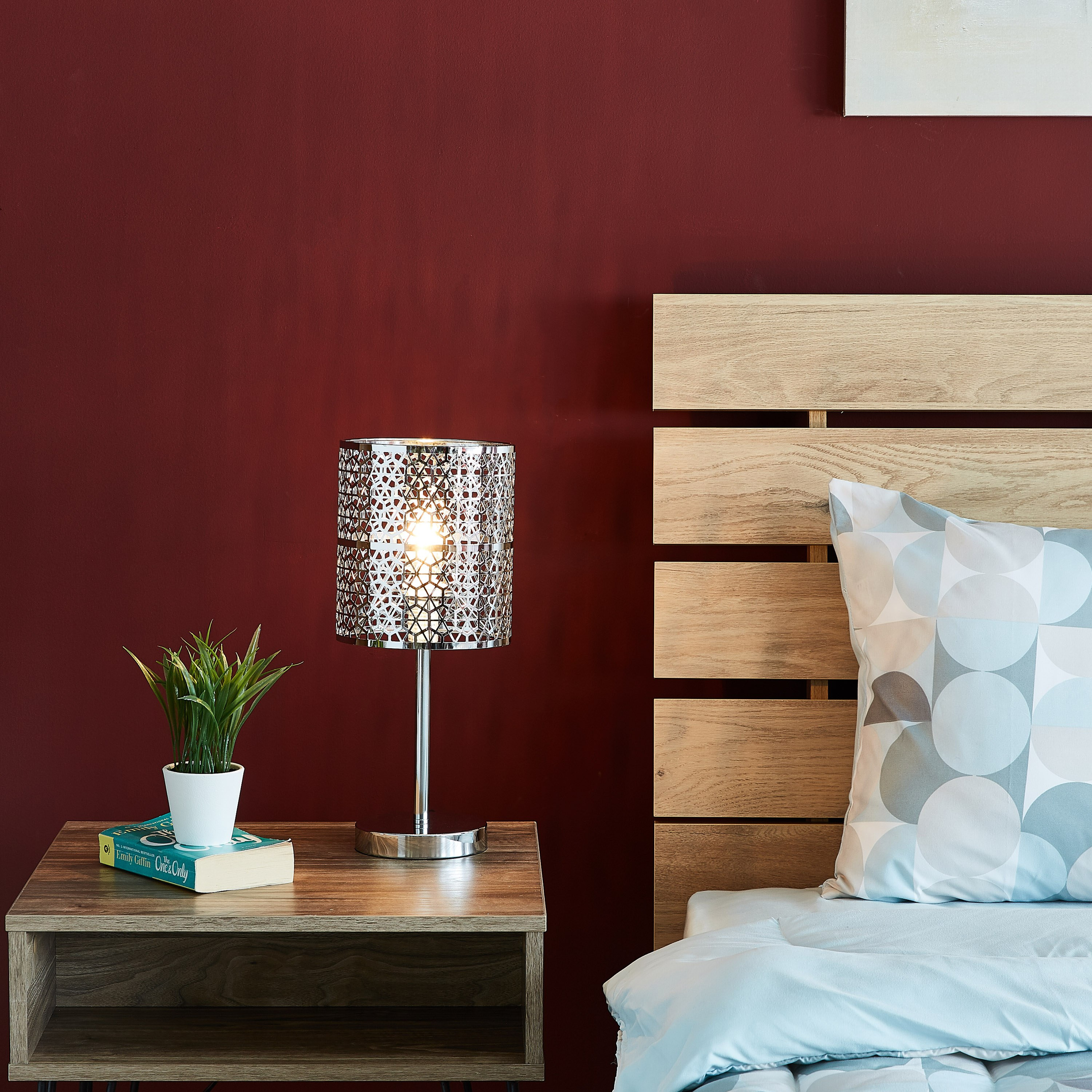 مصباح طاولة كهربائي ميتاليك من لاتيس - 40 سم-hbxlivingroom-lighting-tablelamps-image-4