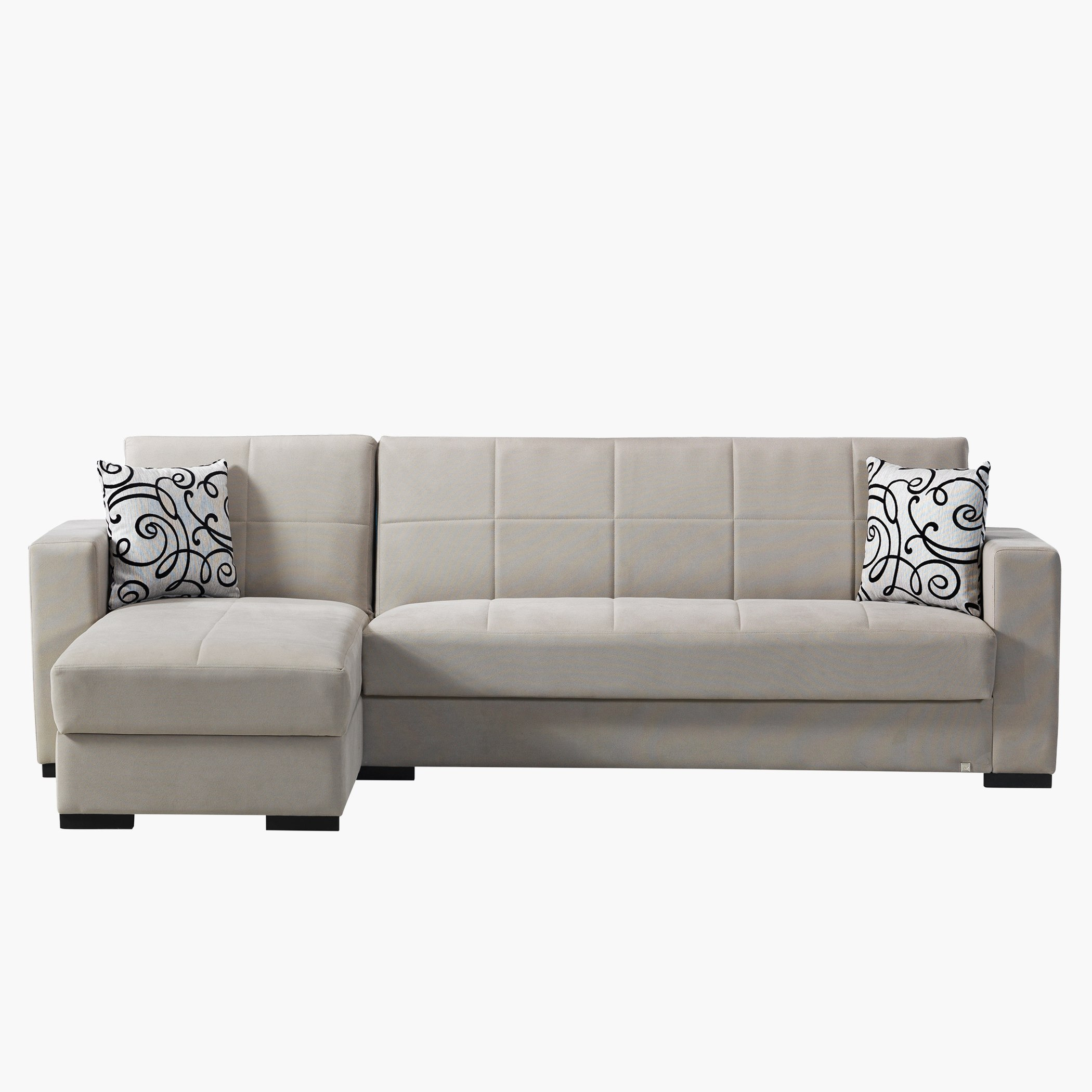 كنبة سرير ركنيّة مخمليّة 3 مقاعد مع وسائد من بيرسي-hbxfurniture-livingroom-sofasandsofasets-image-1