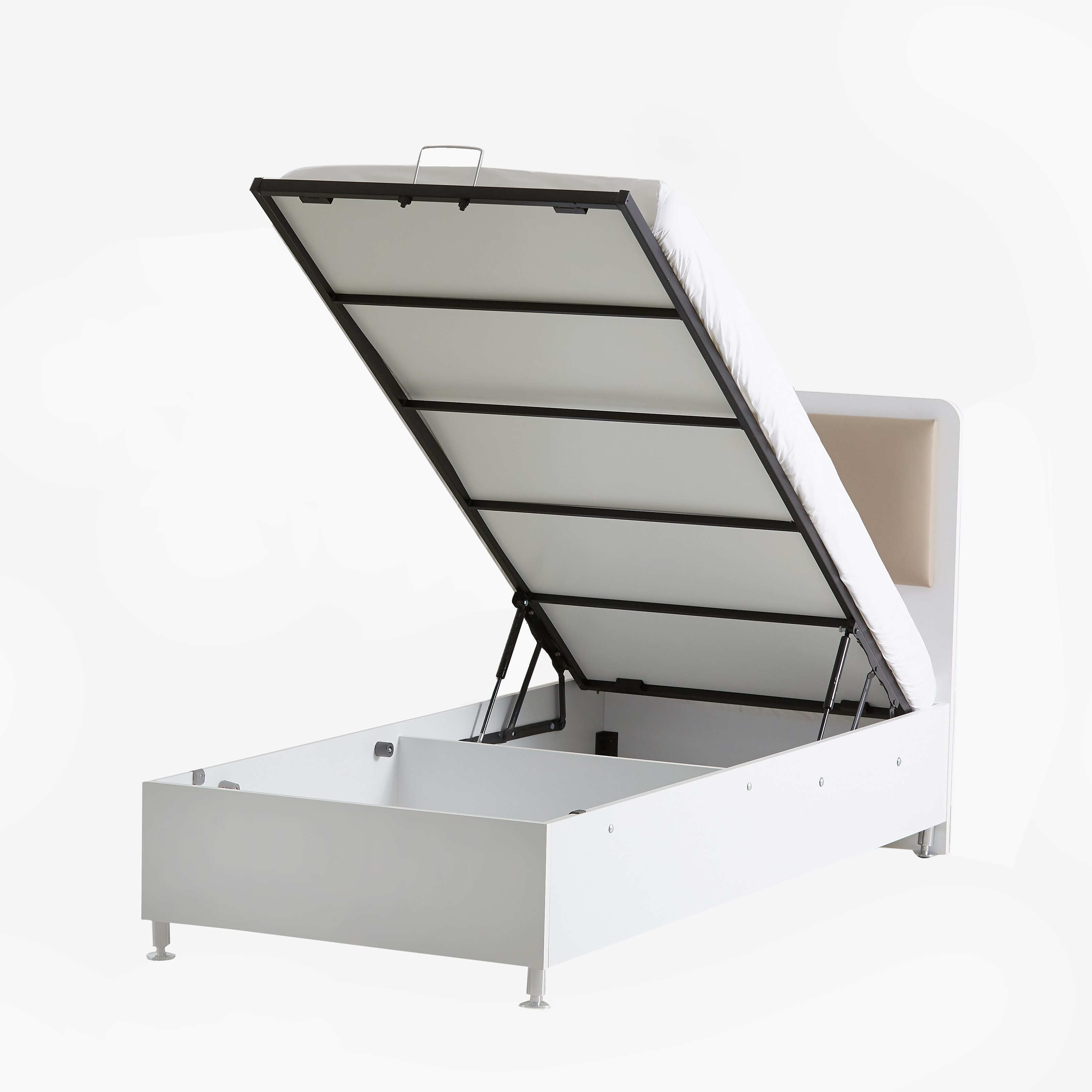سرير فردي بوحدة تخزين هيدروليكية فانيلا من جوي - 90x200 سم-hbxfurniture-bedsandbedsets-beds-single-image-6