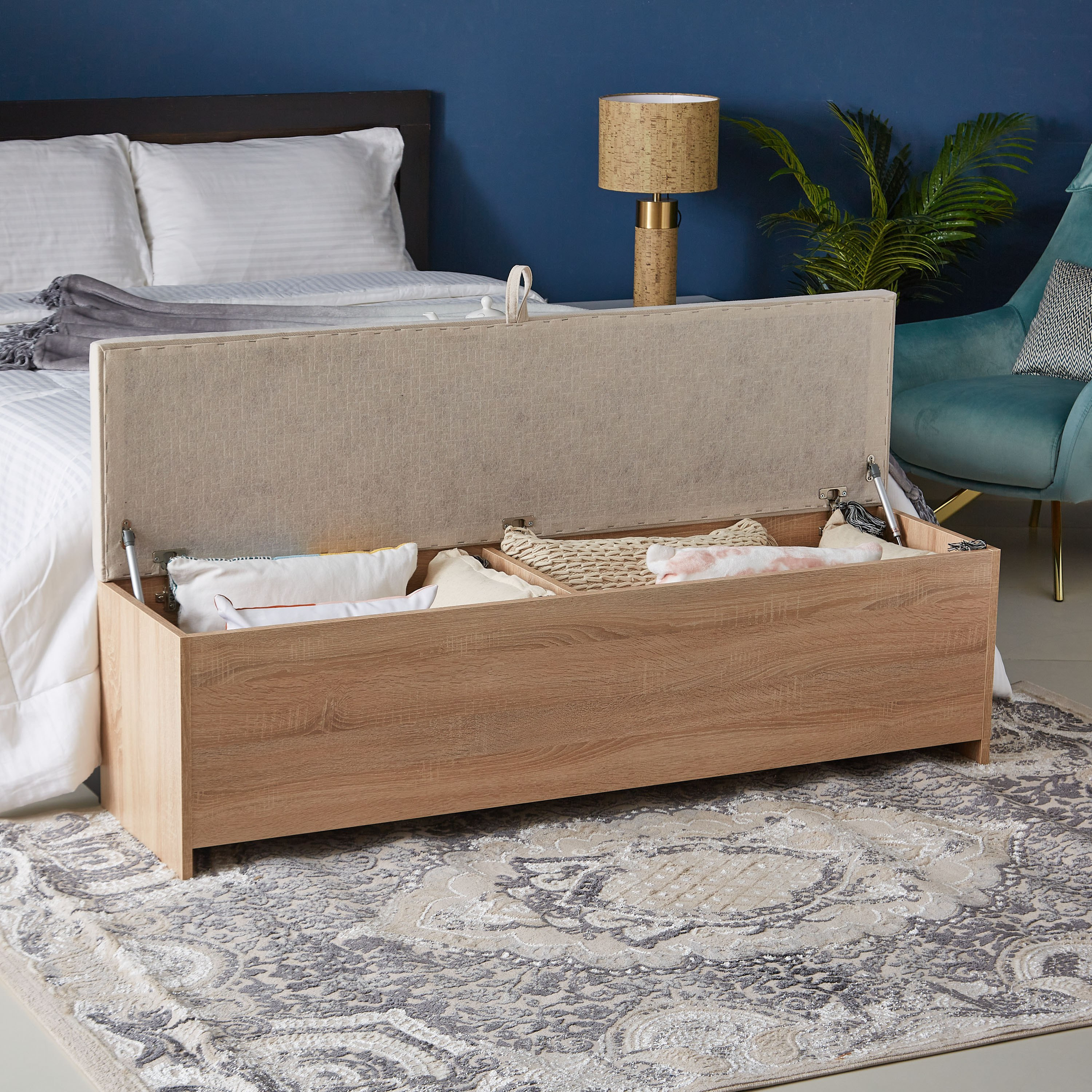 Bedroom seating with deals storage