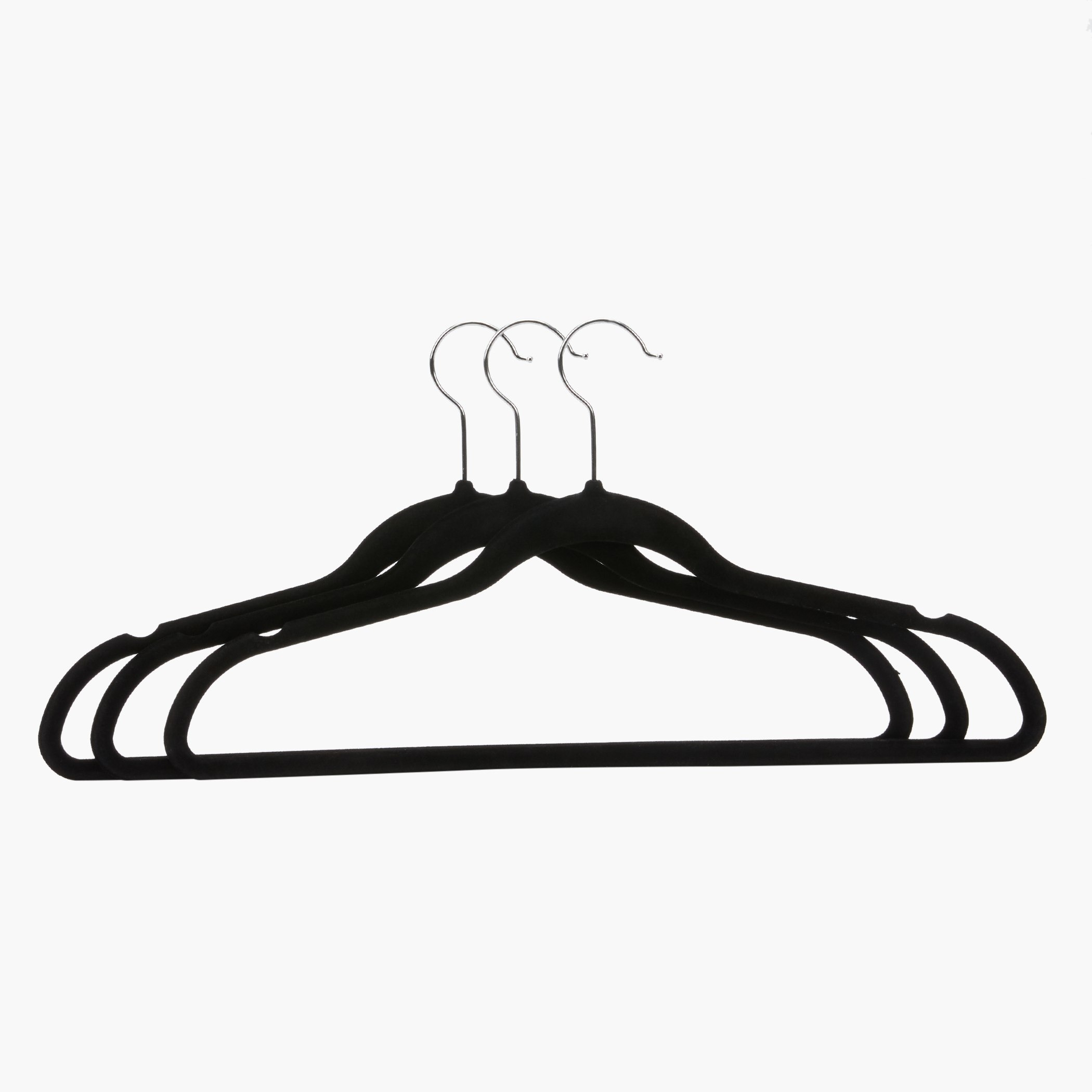 علّاقات ملابس مخملية من بريما - طقم من 3 قطع-hbxhomeware-bathandlaundry-clothesdryingracks-image-1