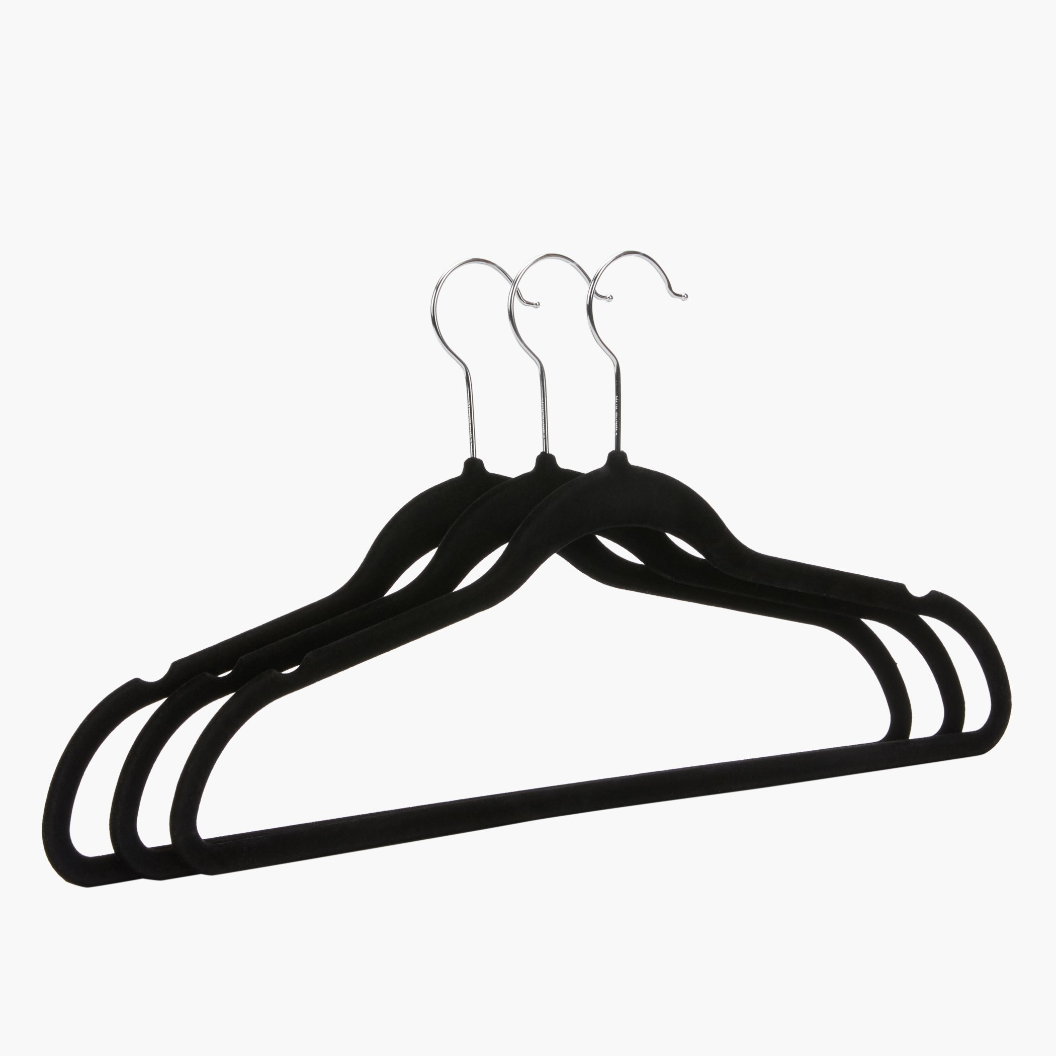 علّاقات ملابس مخملية من بريما - طقم من 3 قطع-hbxhomeware-bathandlaundry-clothesdryingracks-image-2
