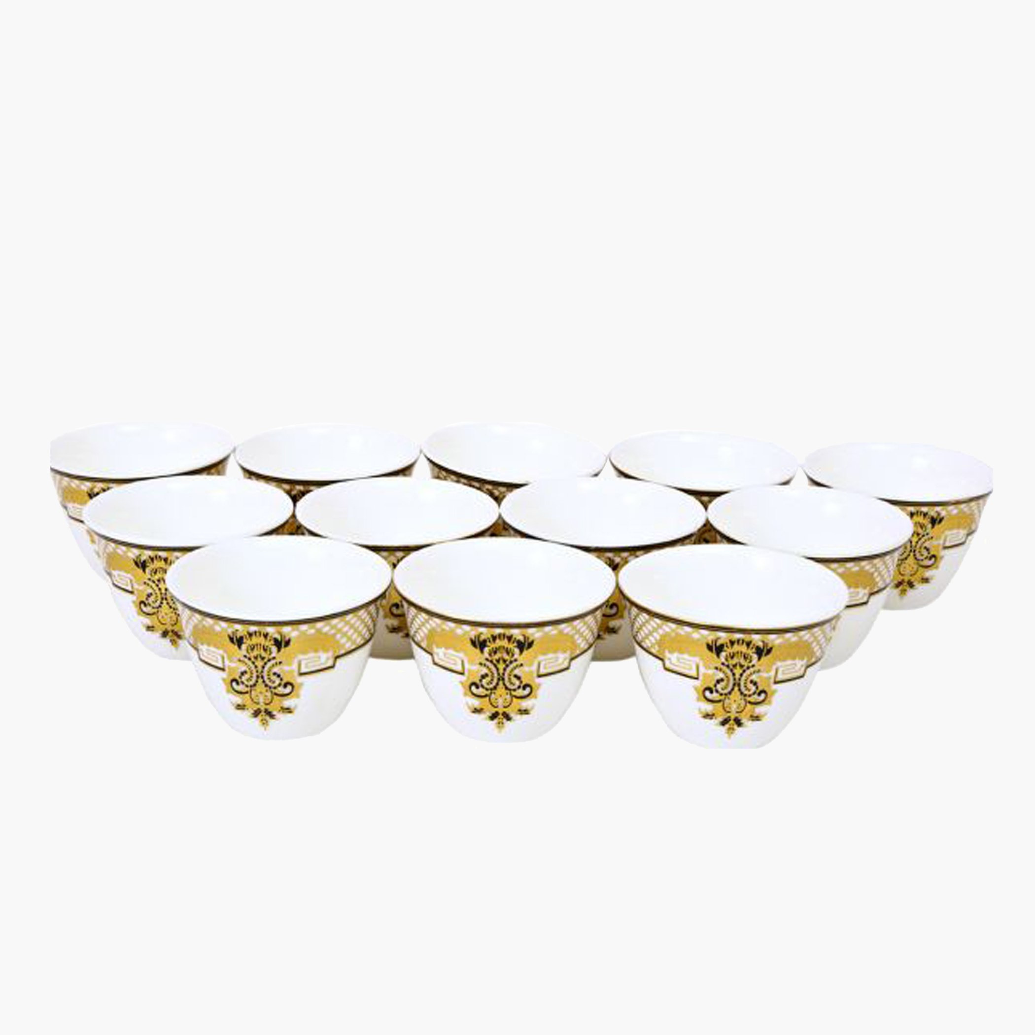 فنجان قهوة بطبعات من فيست - طقم من 12 قطعة-hbxhomeware-diningandtabletop-coffeeandteasets-image-1
