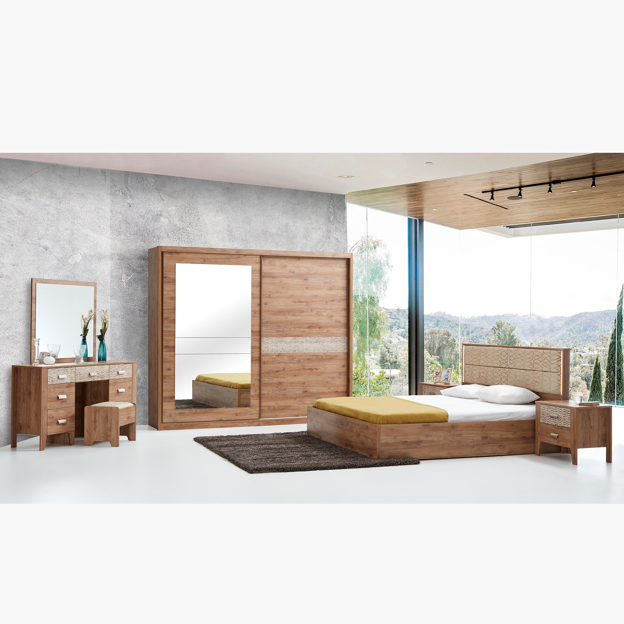 خزانة ملابس بباب انزلاقي مع مرآة من بونيل-hbxfurniture-wardrobes-image-8