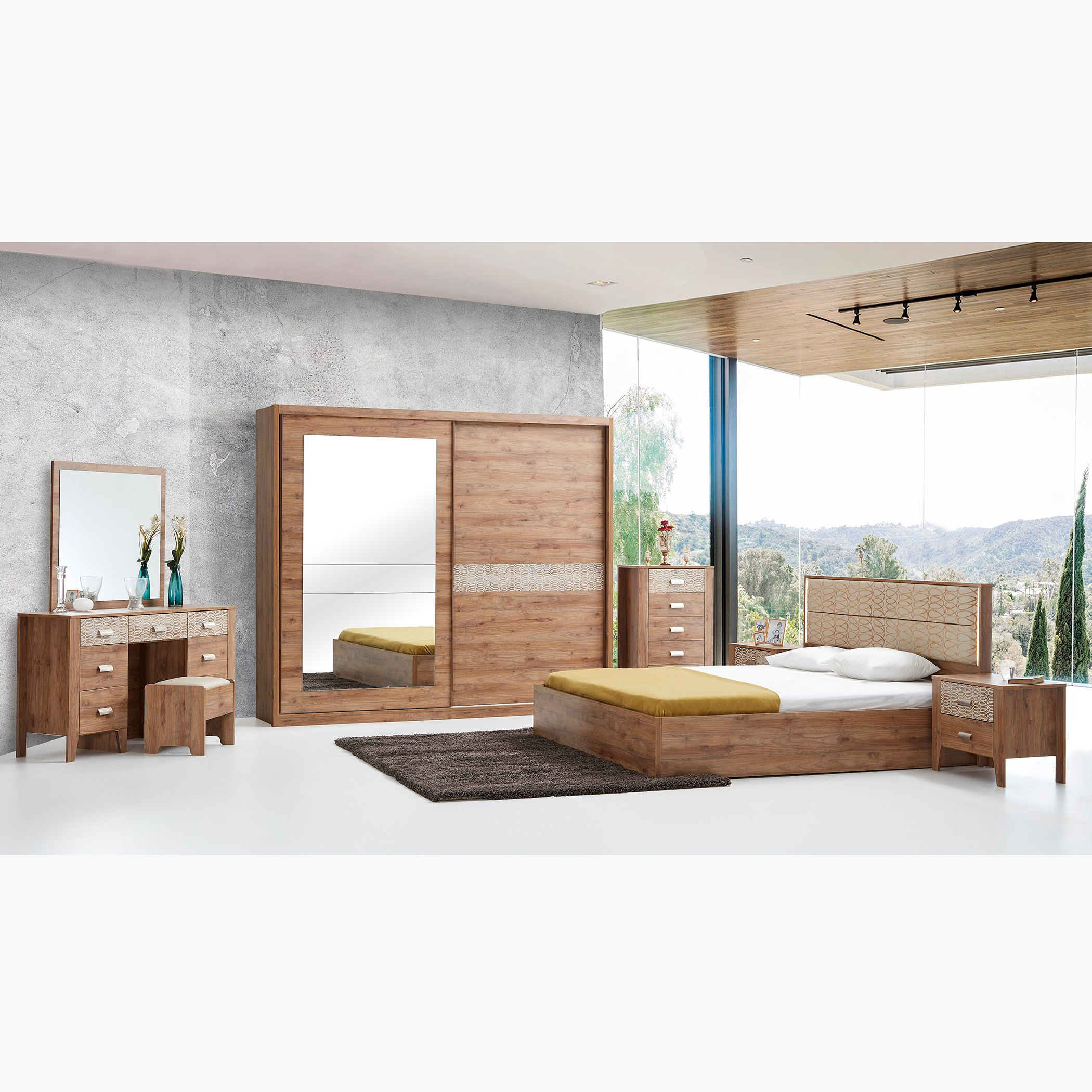 خزانة ملابس بباب انزلاقي مع مرآة من بونيل-hbxfurniture-wardrobes-image-10